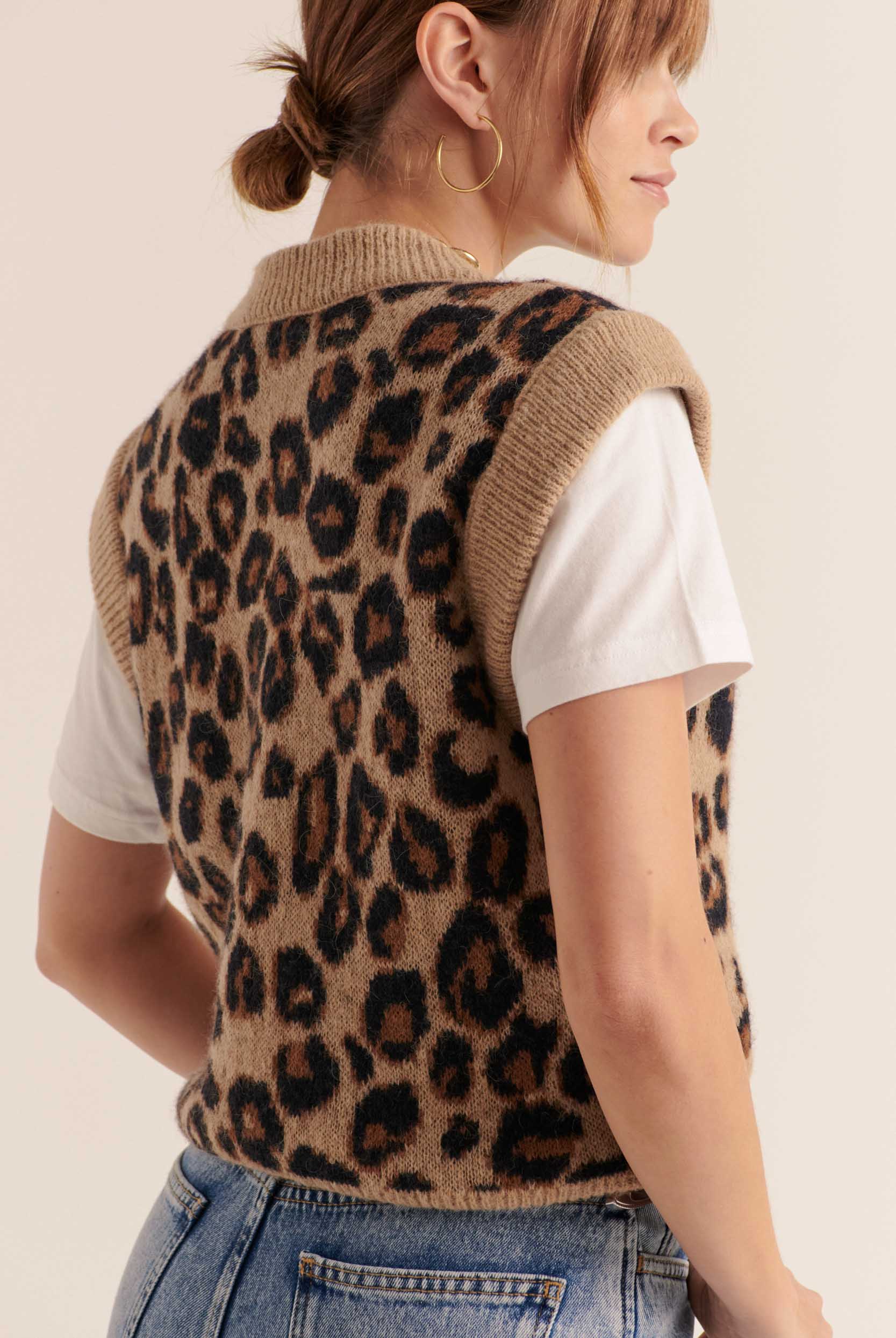 Leopard blason sweater