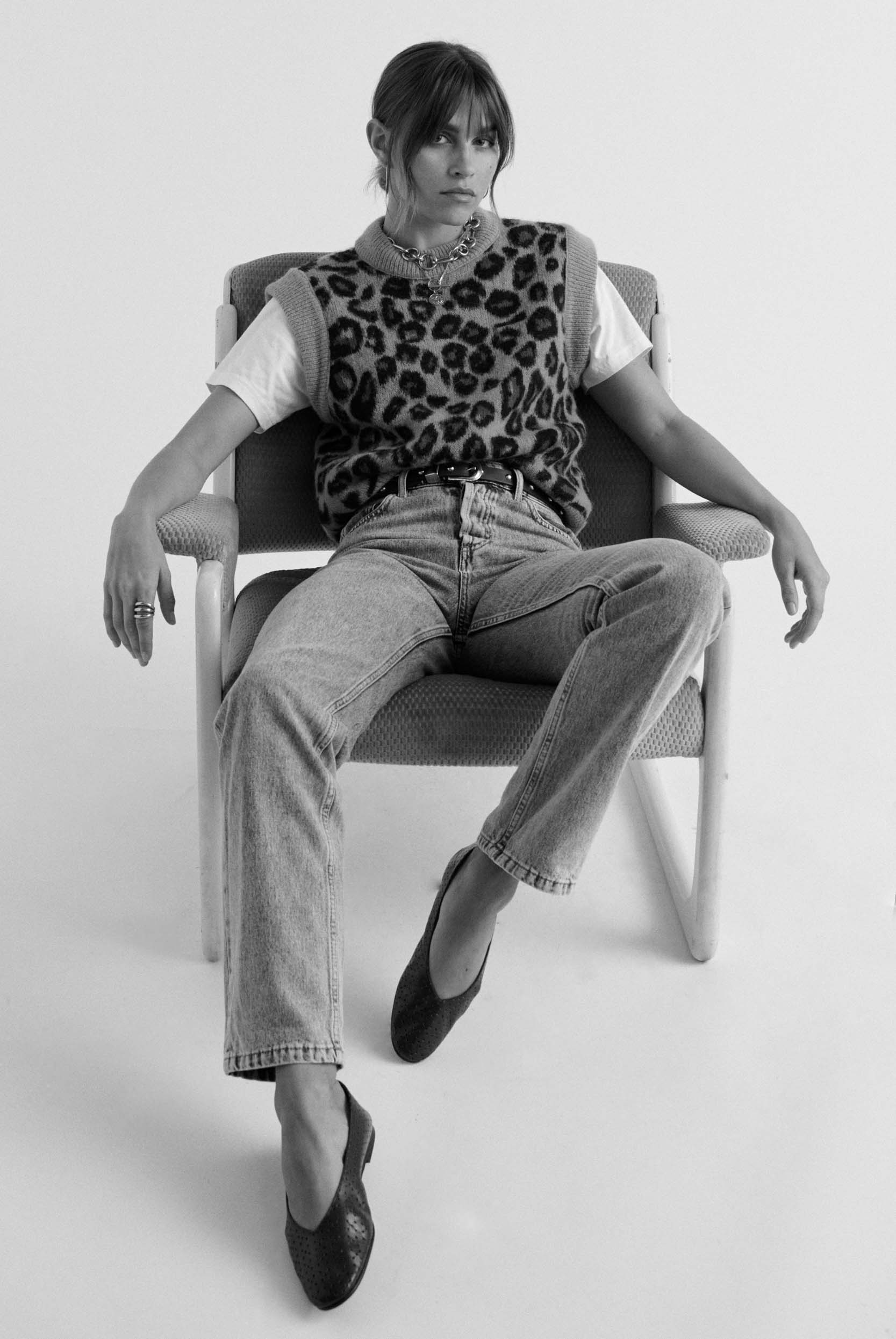 Leopard blason sweater