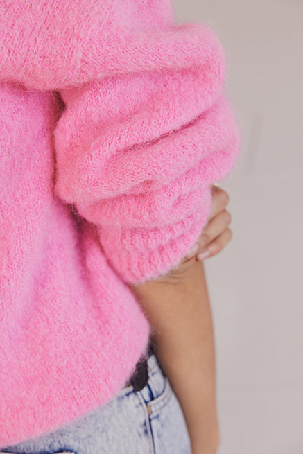 Candy pink softness cardigan