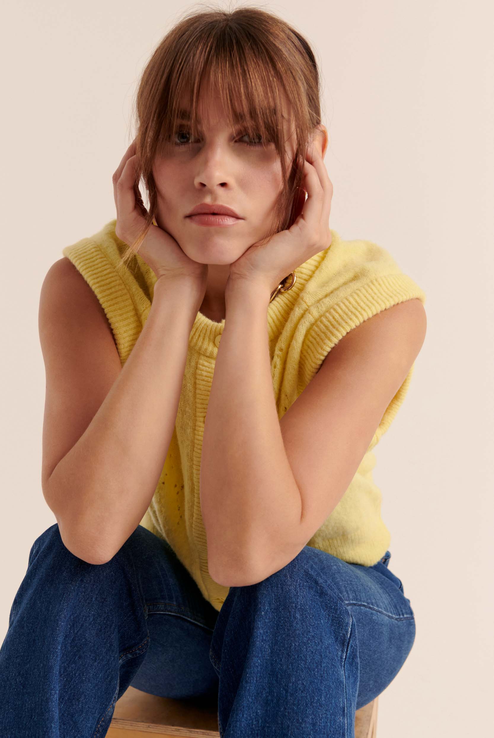 Brooke Yellow Cardigan