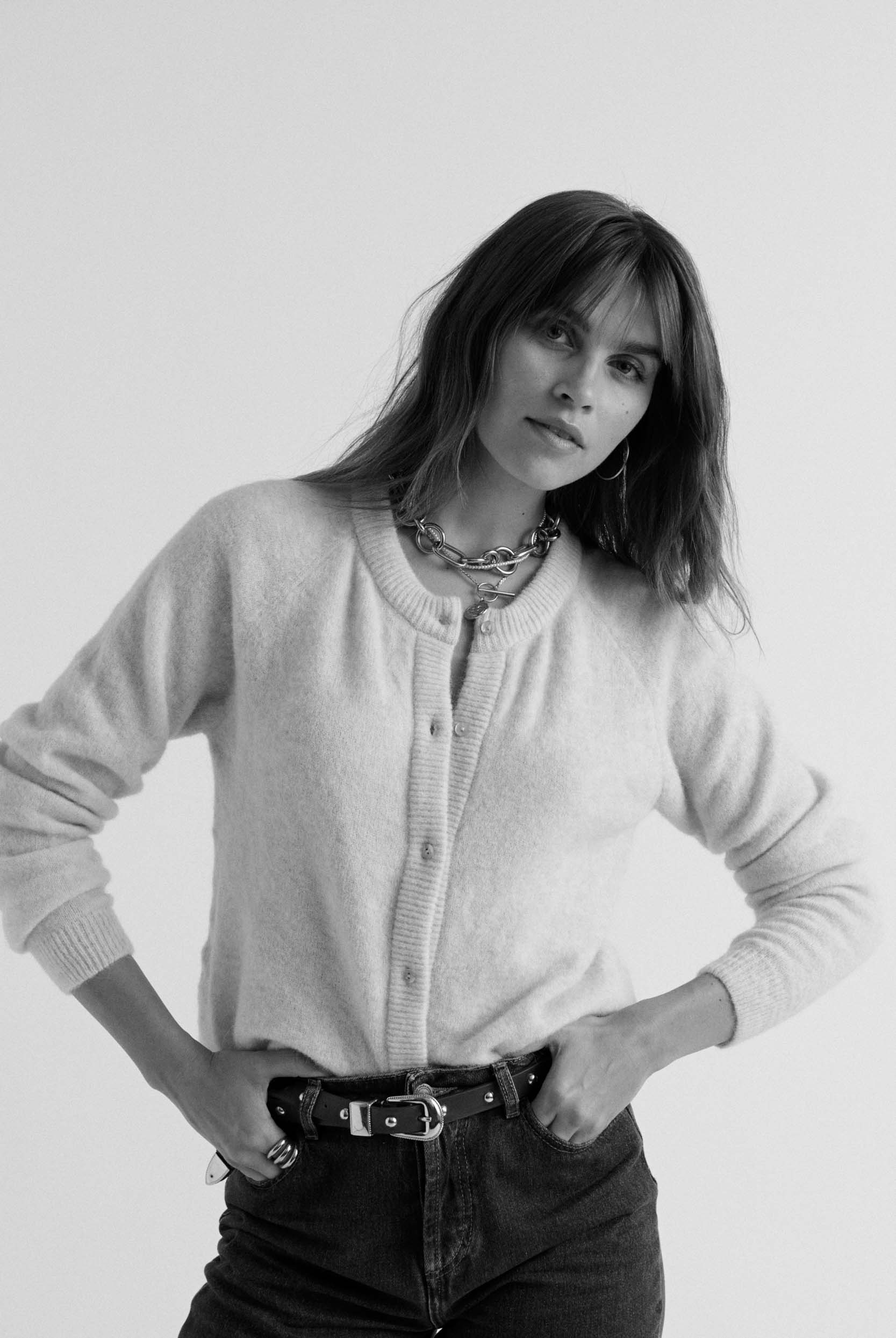 Cardigan Come natural white