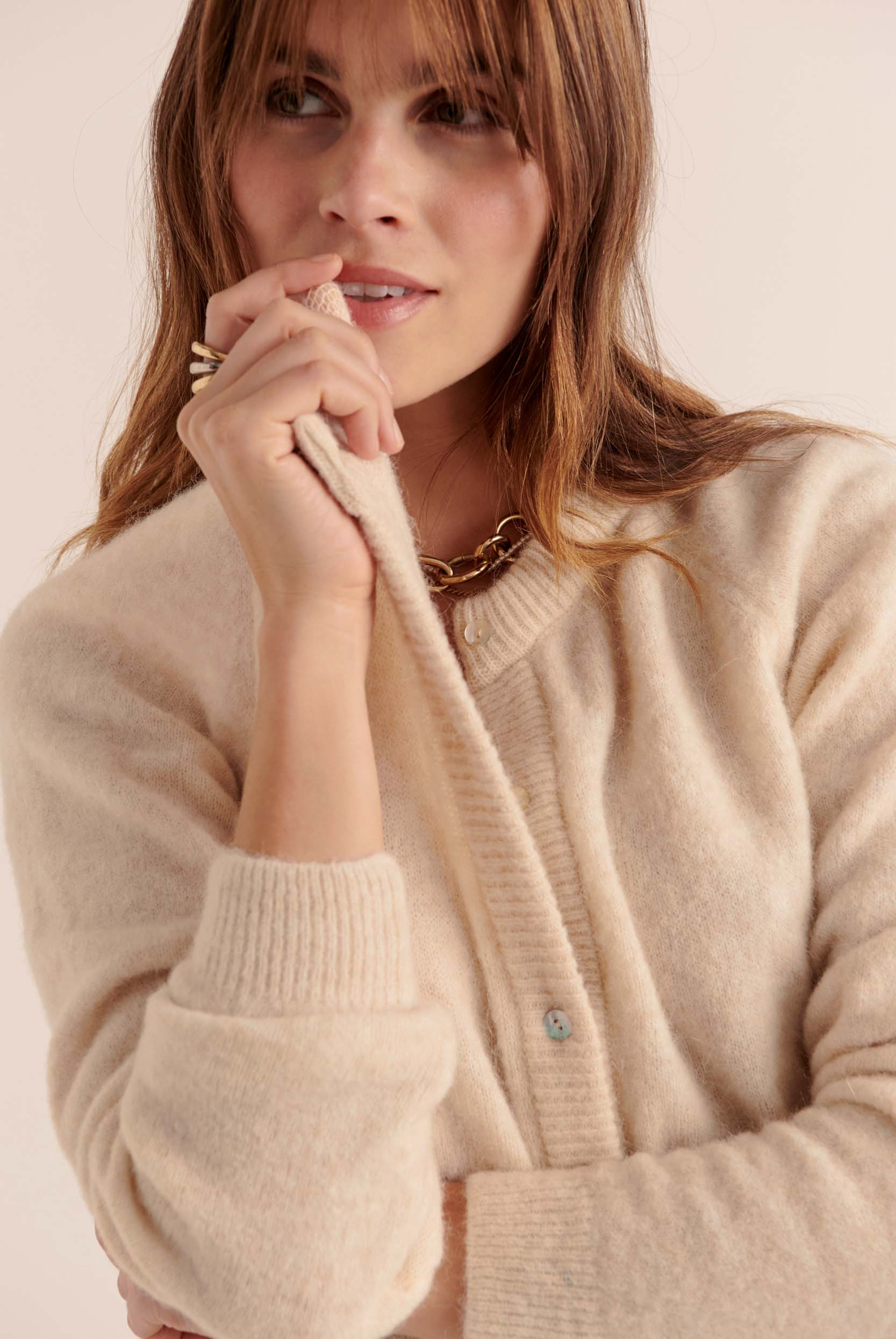 Cardigan Come natural white