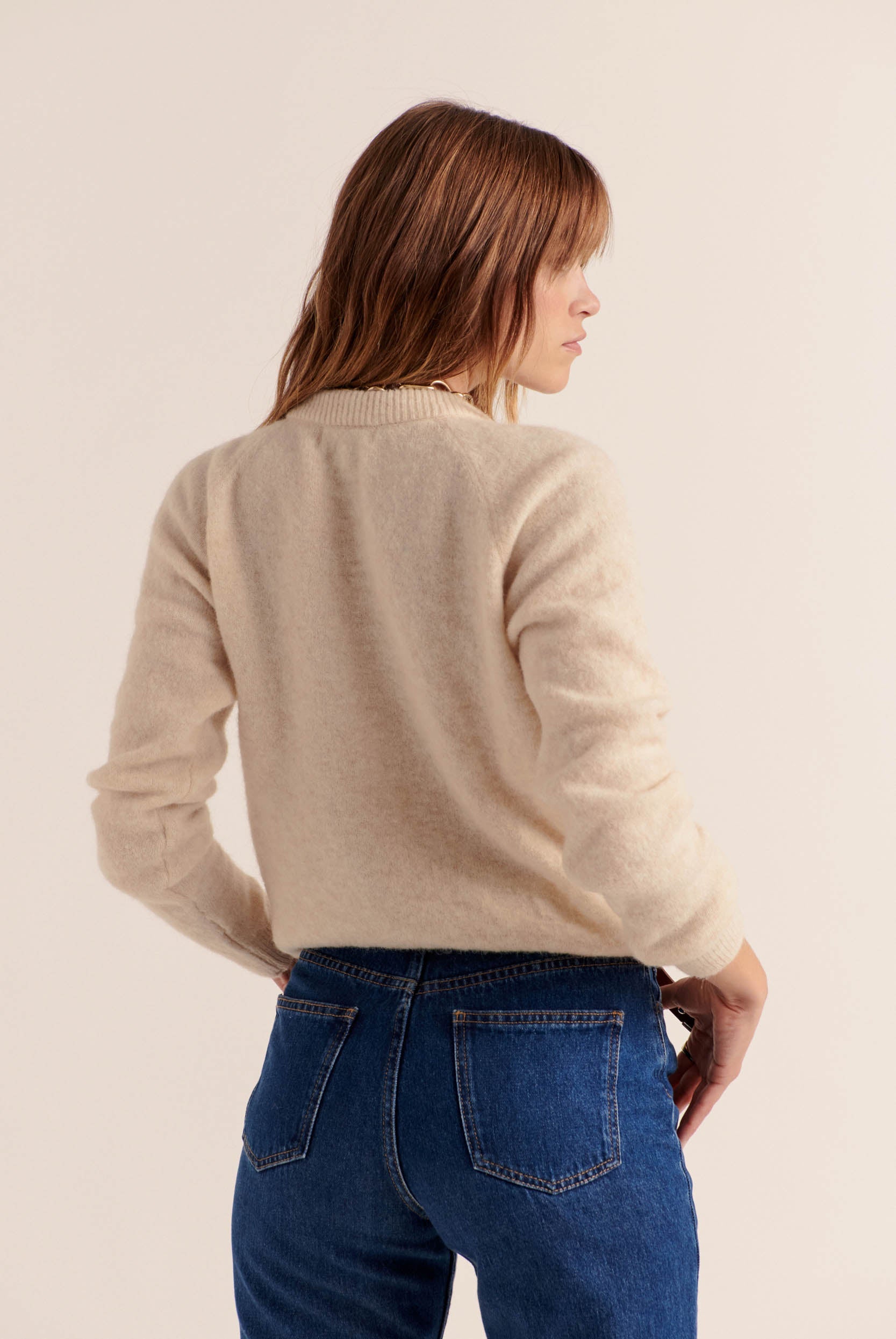 Cardigan Come natural white