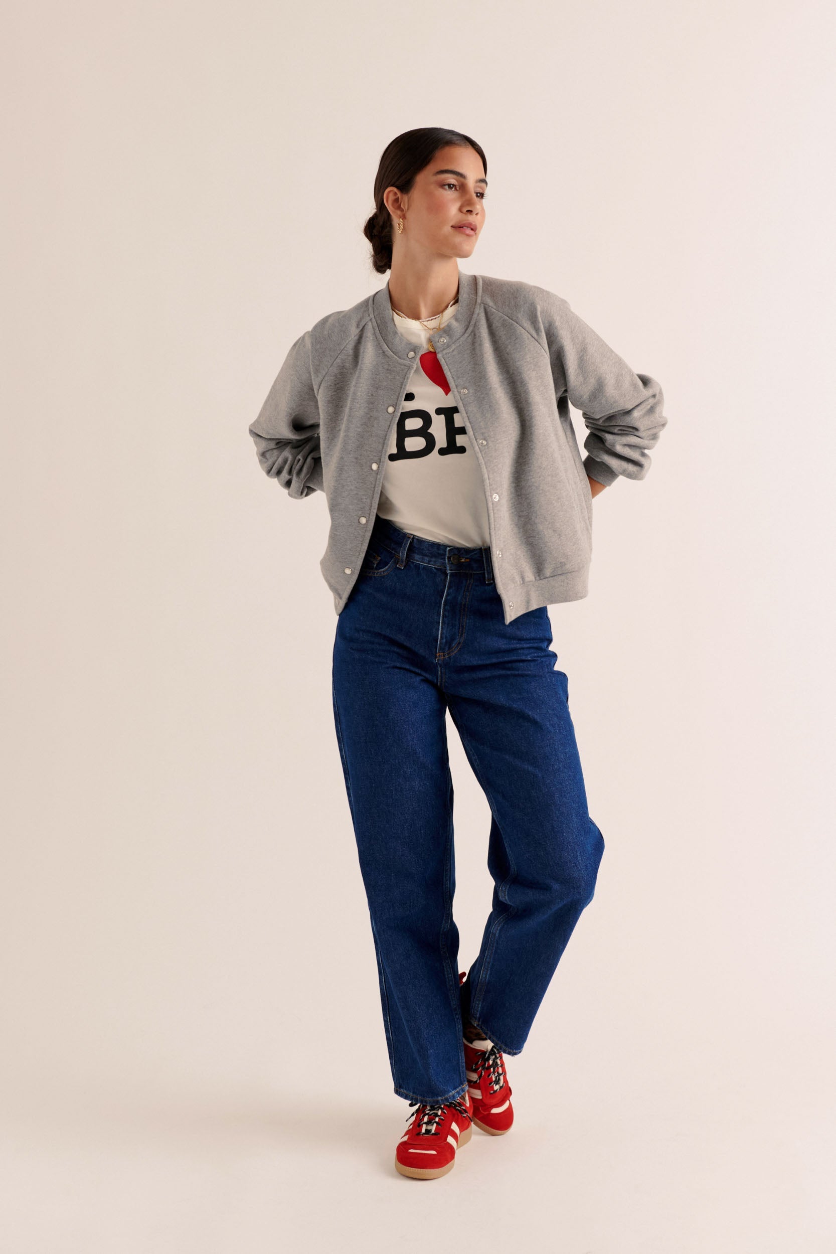 Cozy heather gray cardigan