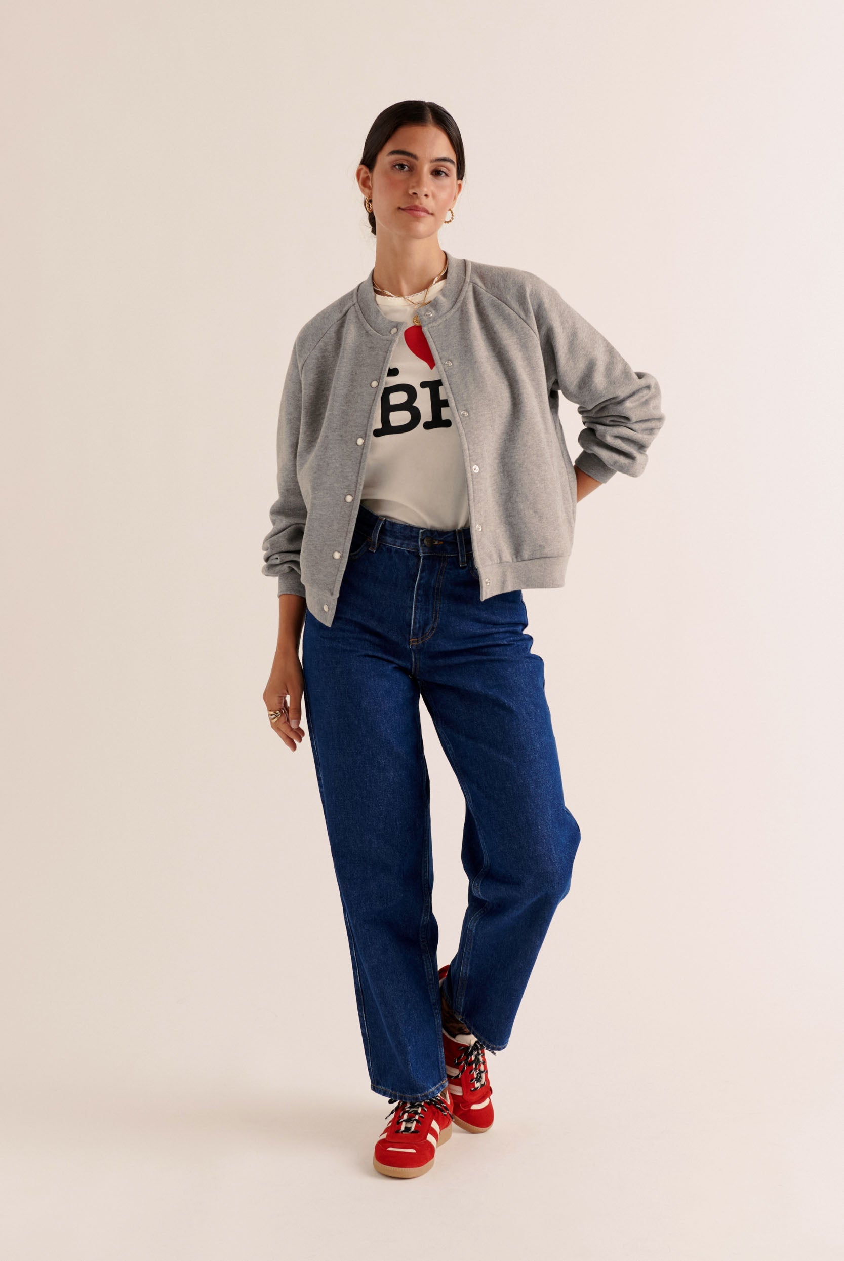 Cozy heather gray cardigan