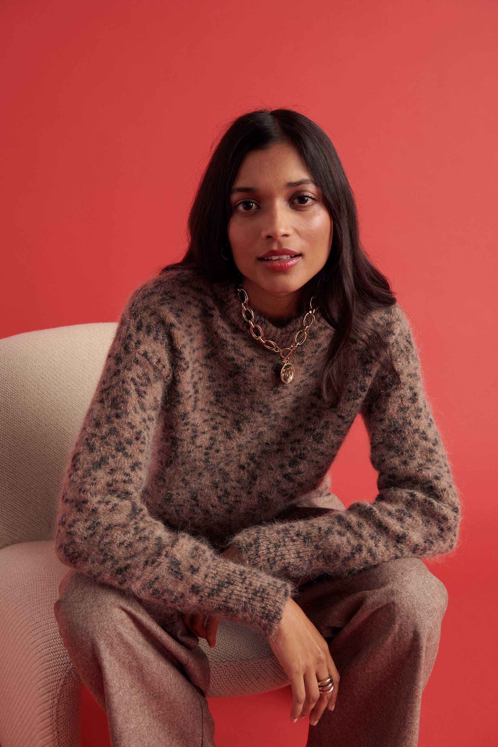 Spotted sand cheetah Doudou sweater