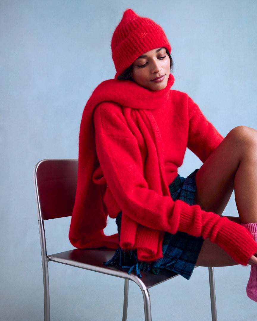 Bright Red Doudou Sweater