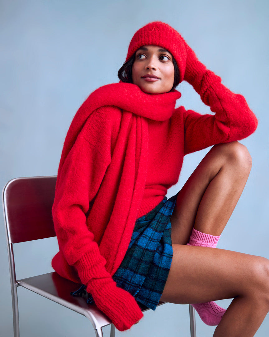 Bright Red Doudou Sweater