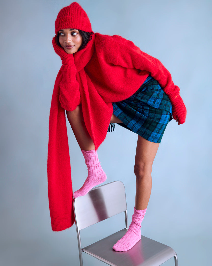 Bright Red Doudou Sweater