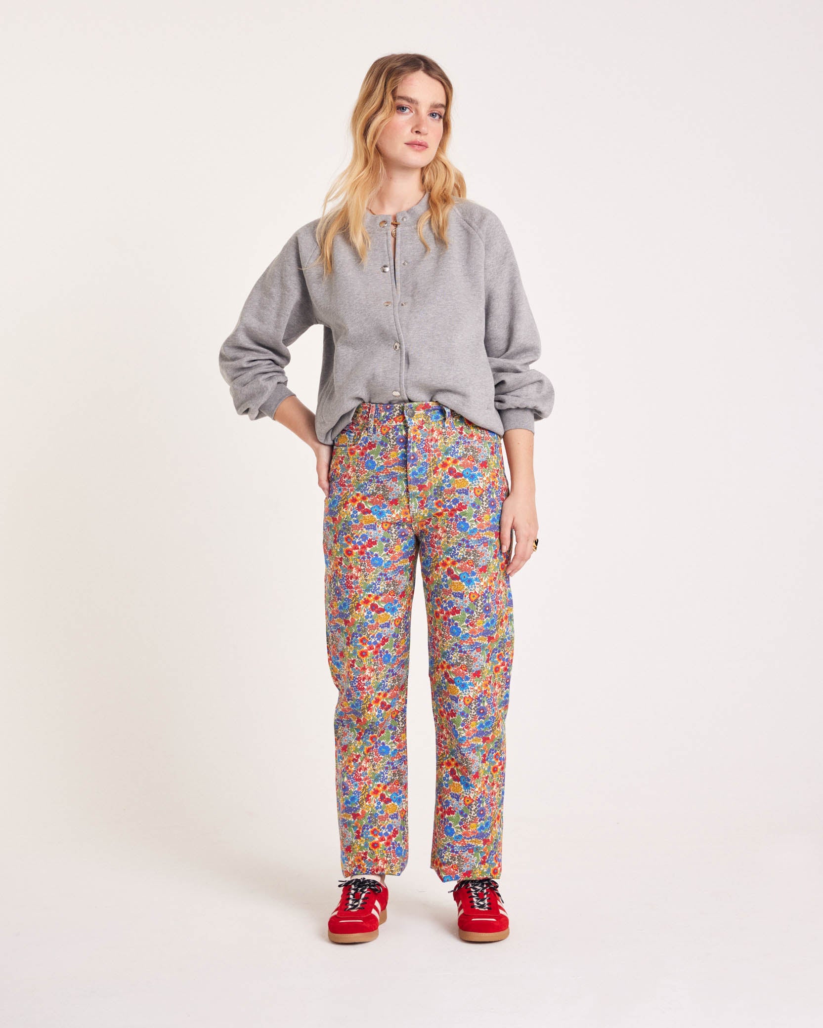 Cozy heather gray cardigan