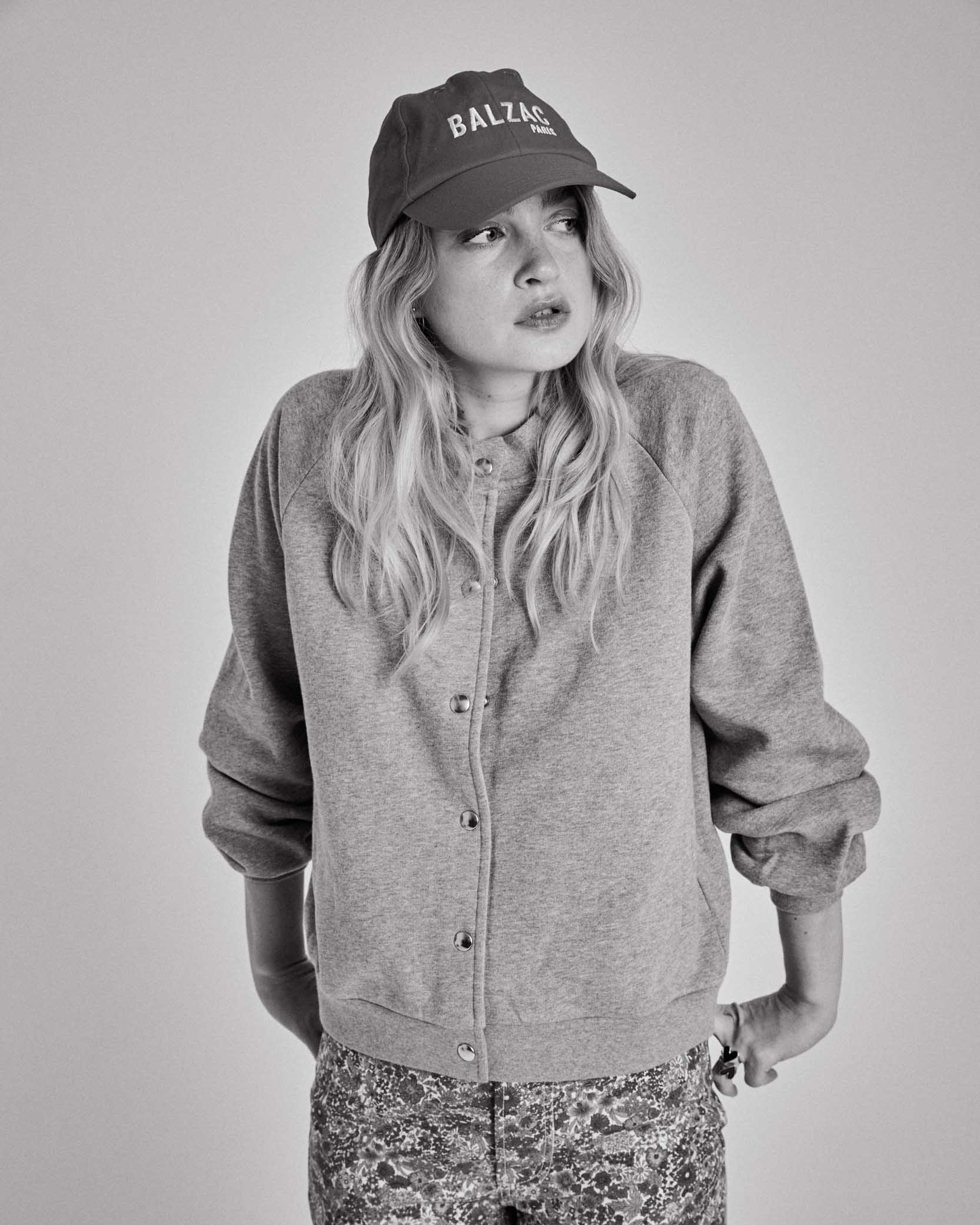 Cozy heather gray cardigan