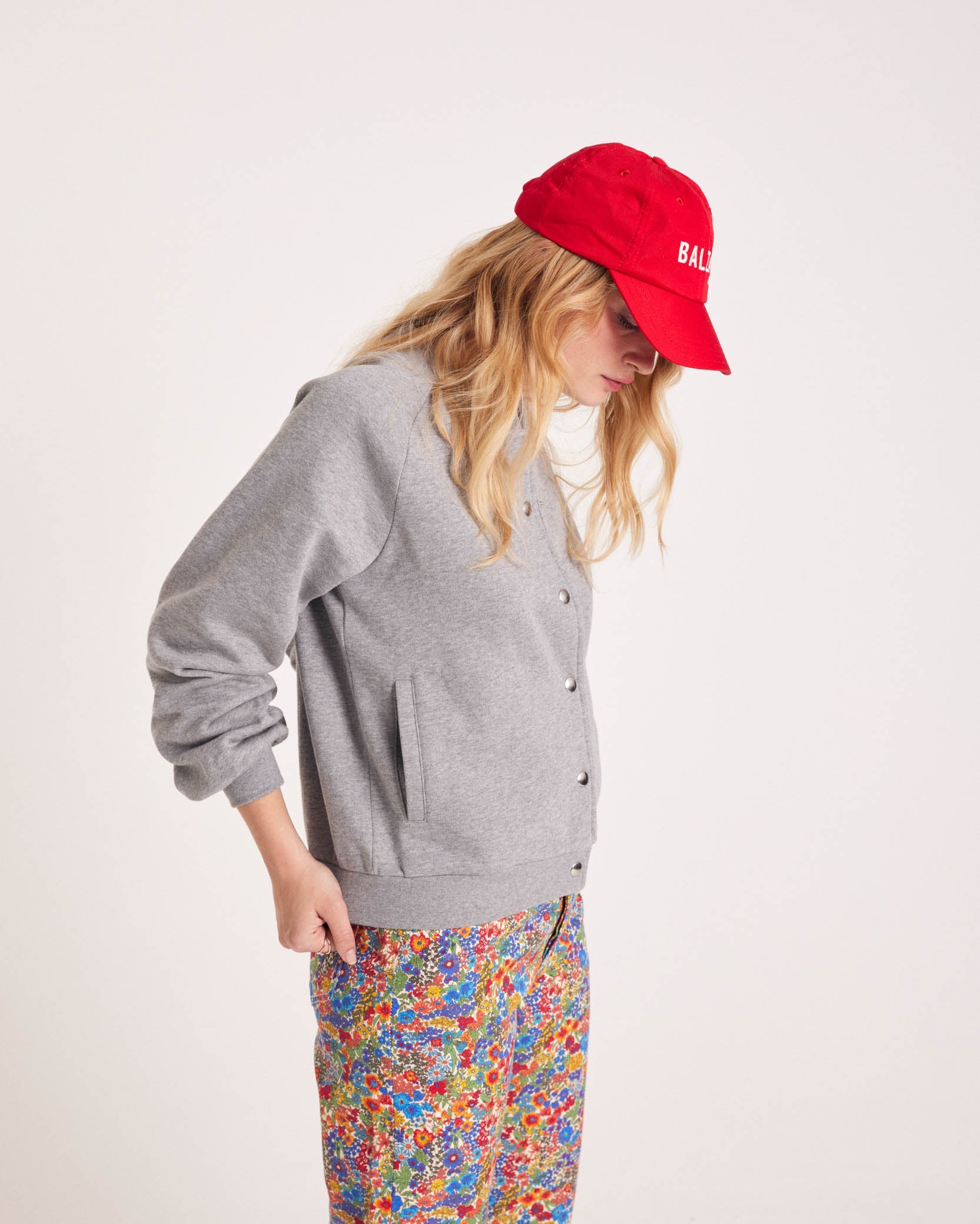 Cozy heather gray cardigan