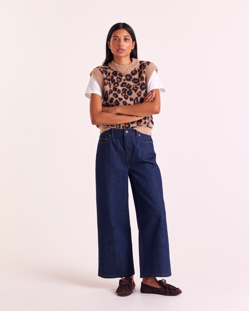 Leopard blason sweater