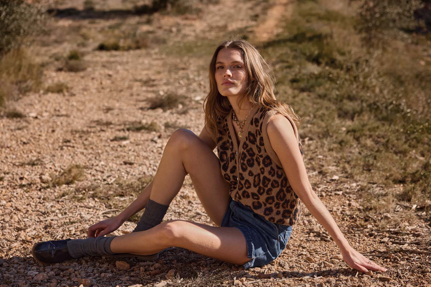 Constant leopard vest