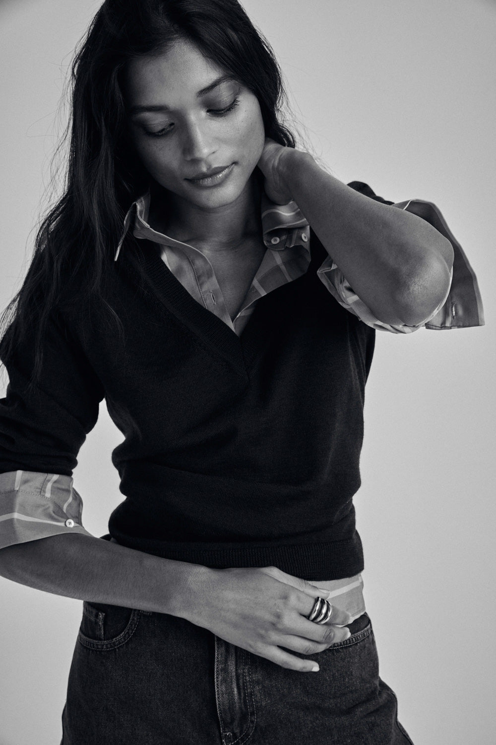 Victoria navy blue sweater