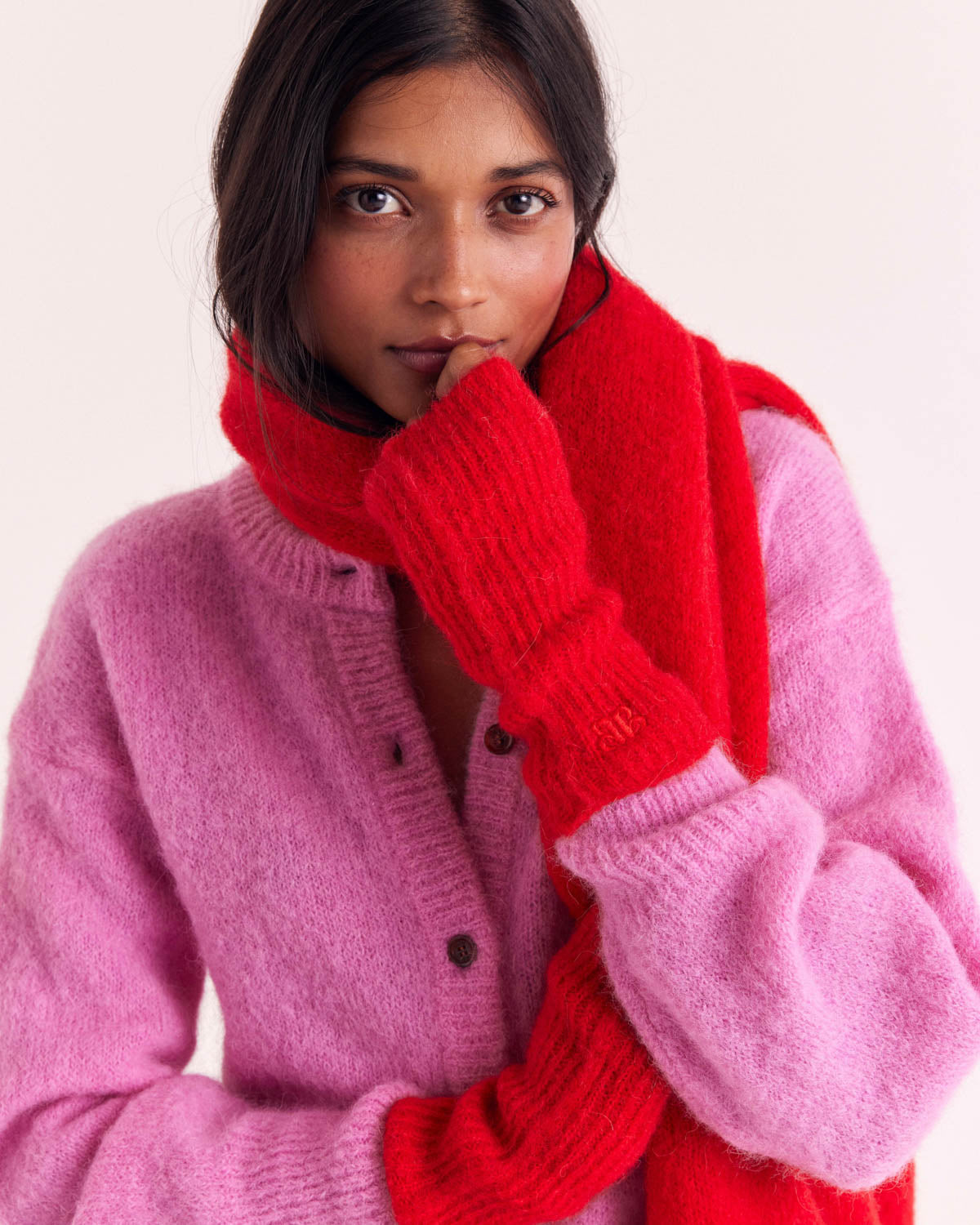 Candy pink softness cardigan