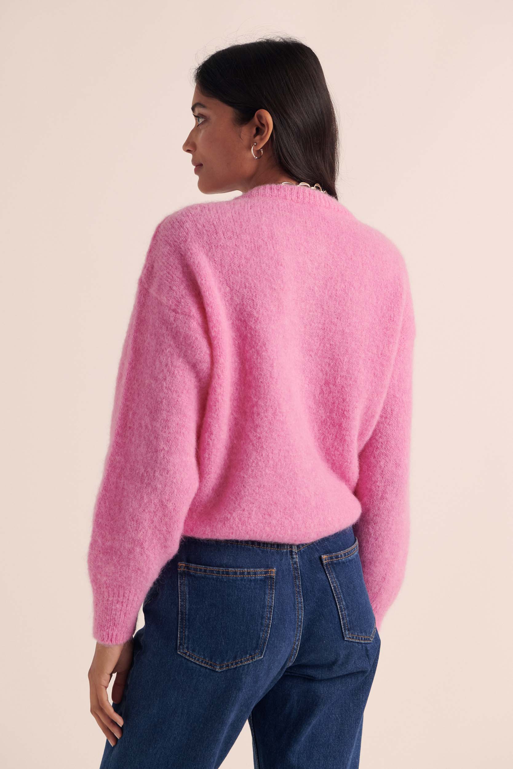 Candy pink softness cardigan