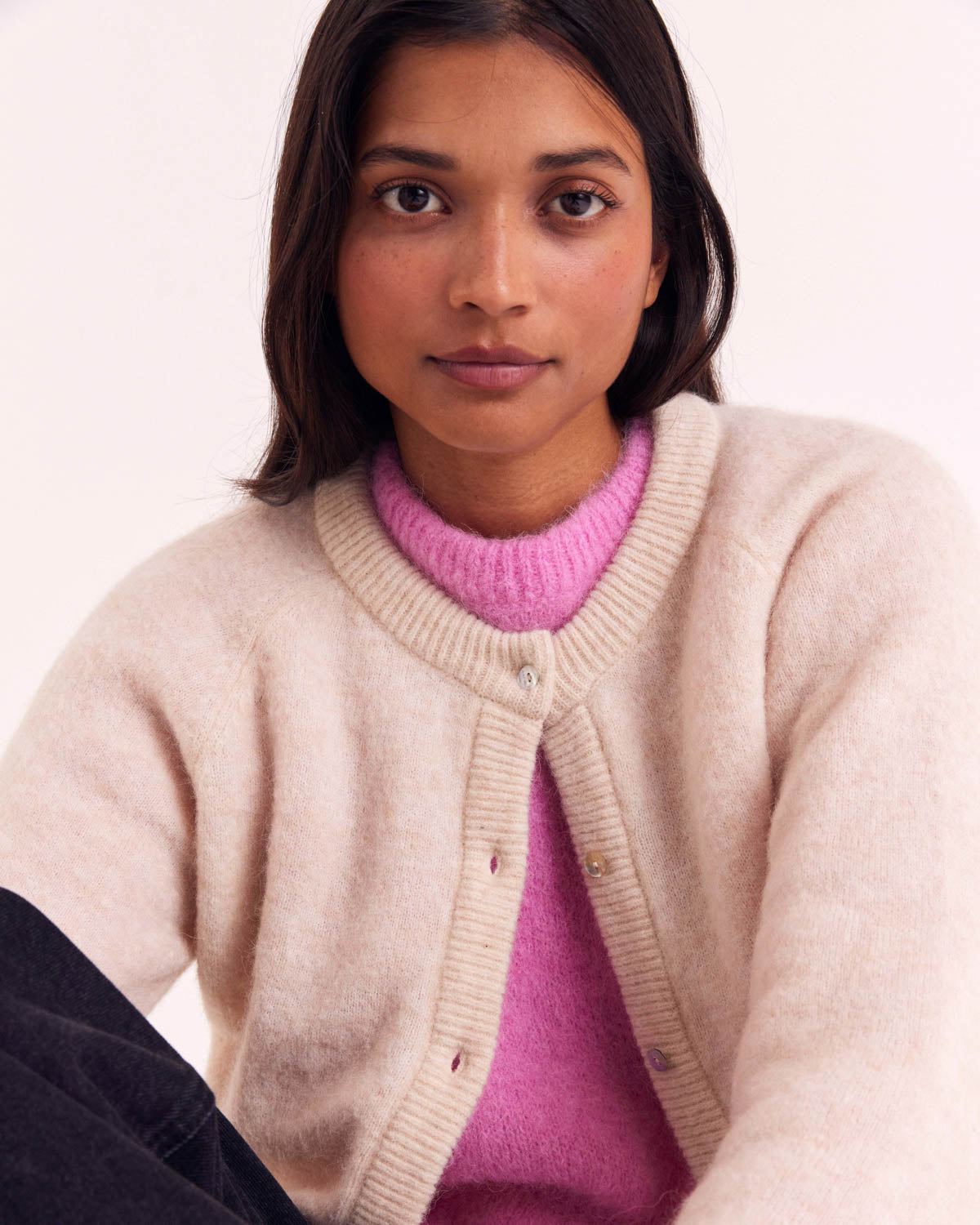 Cardigan Come natural white