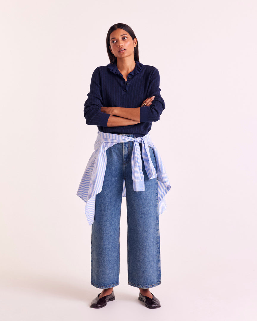 Navy Tadeo Polo Shirt