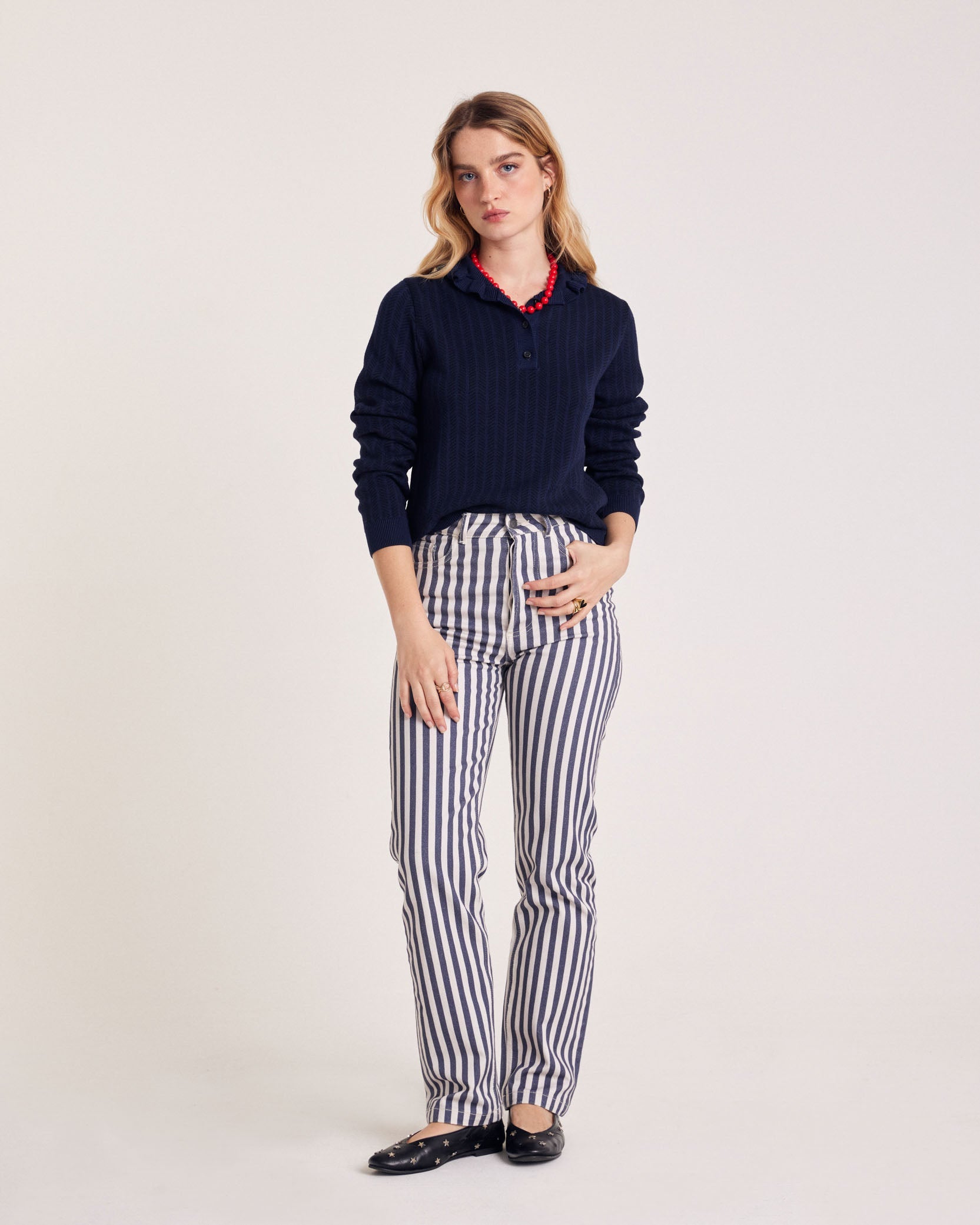 Navy Tadeo Polo Shirt