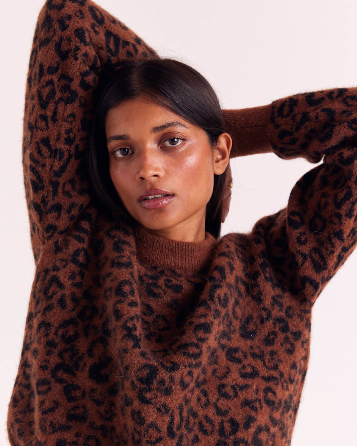 Fawn Leopard Doudou Sweater