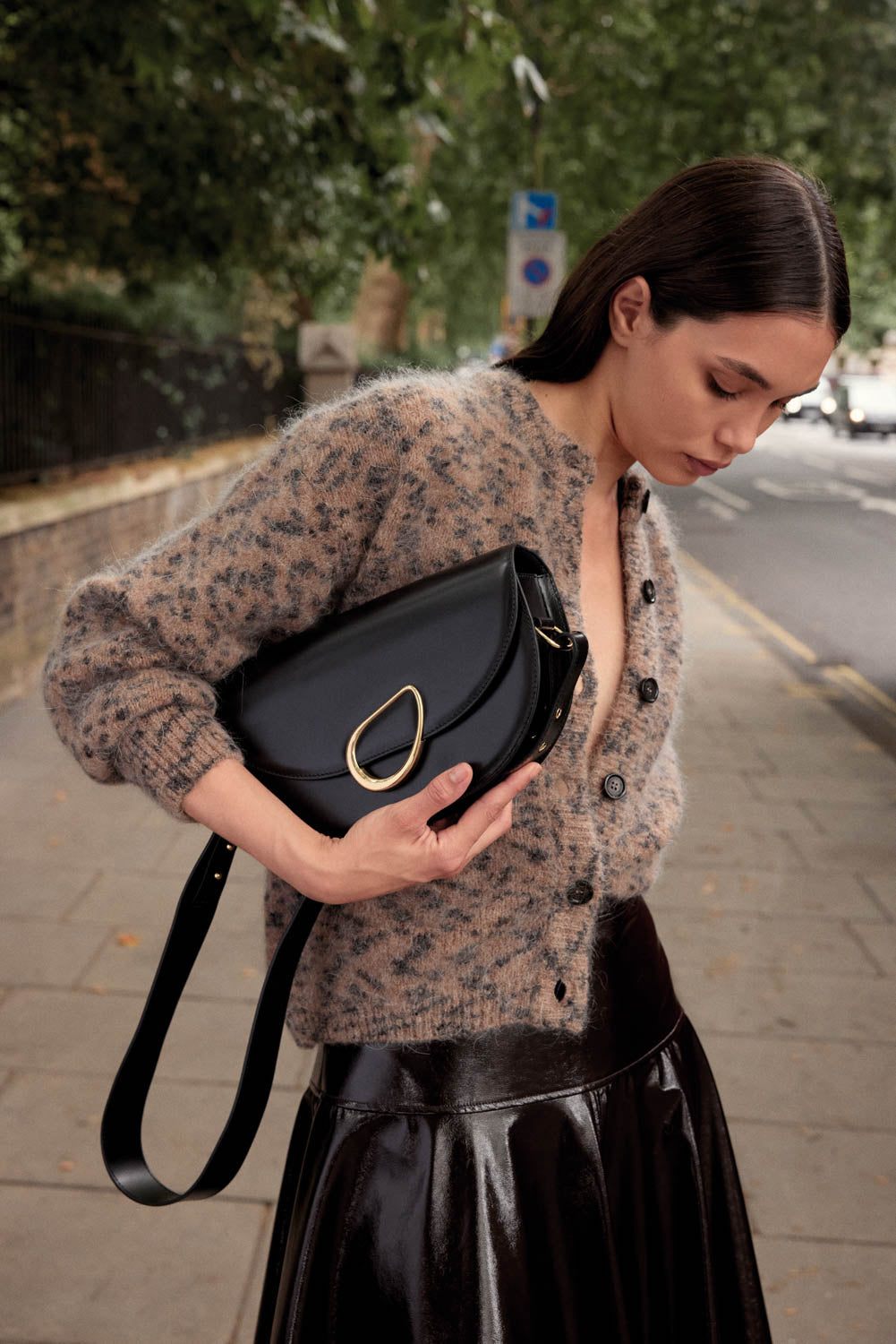 Douceur Cardigan in Sand Cheetah Spot