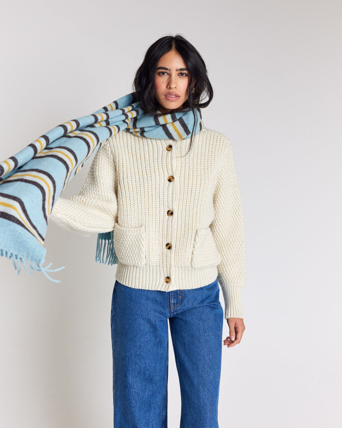 Ecru Marcel cardigan