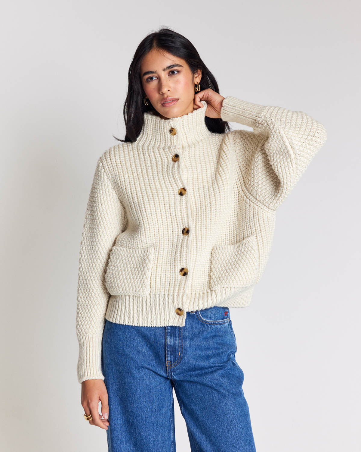 Ecru Marcel cardigan