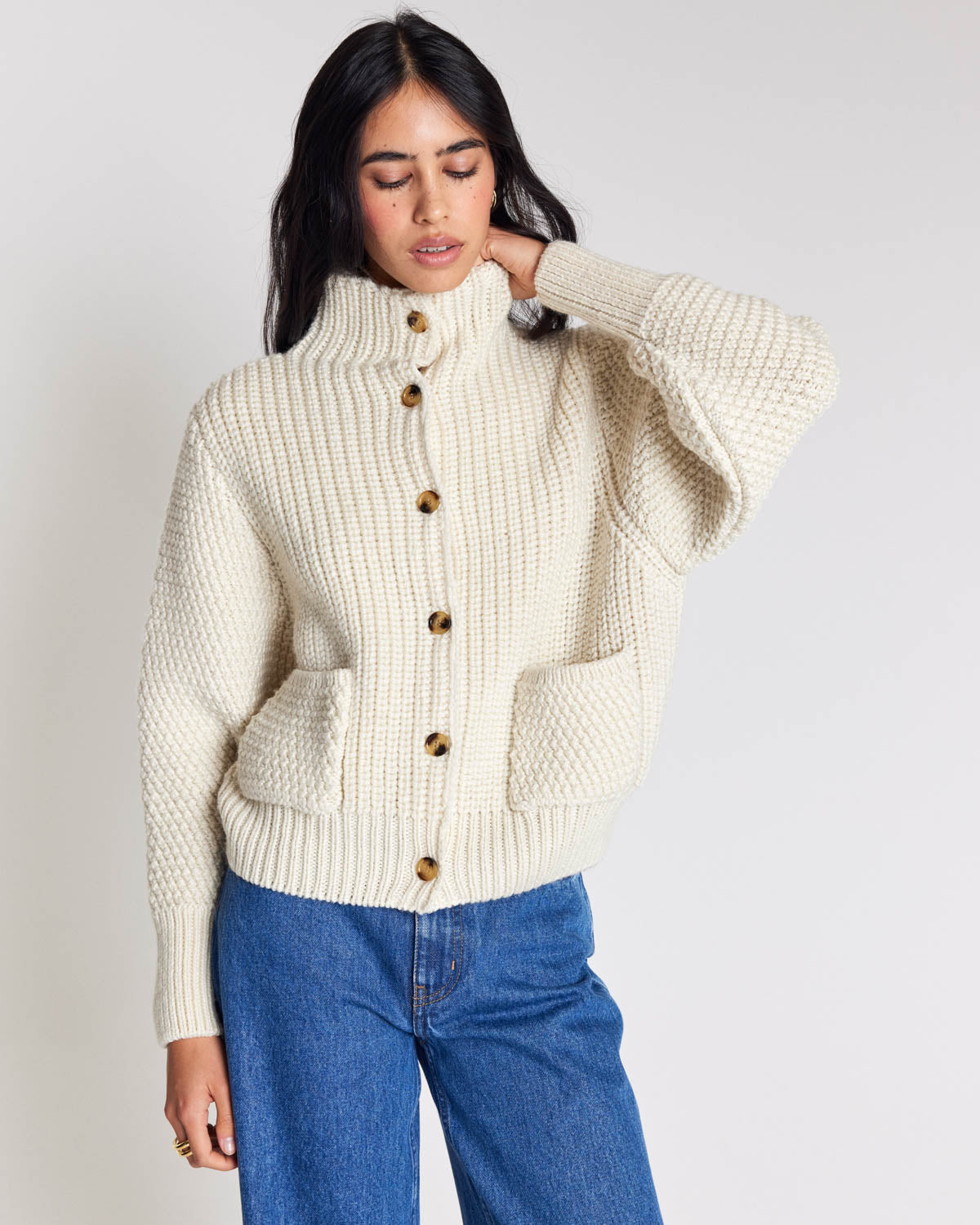 Ecru Marcel cardigan