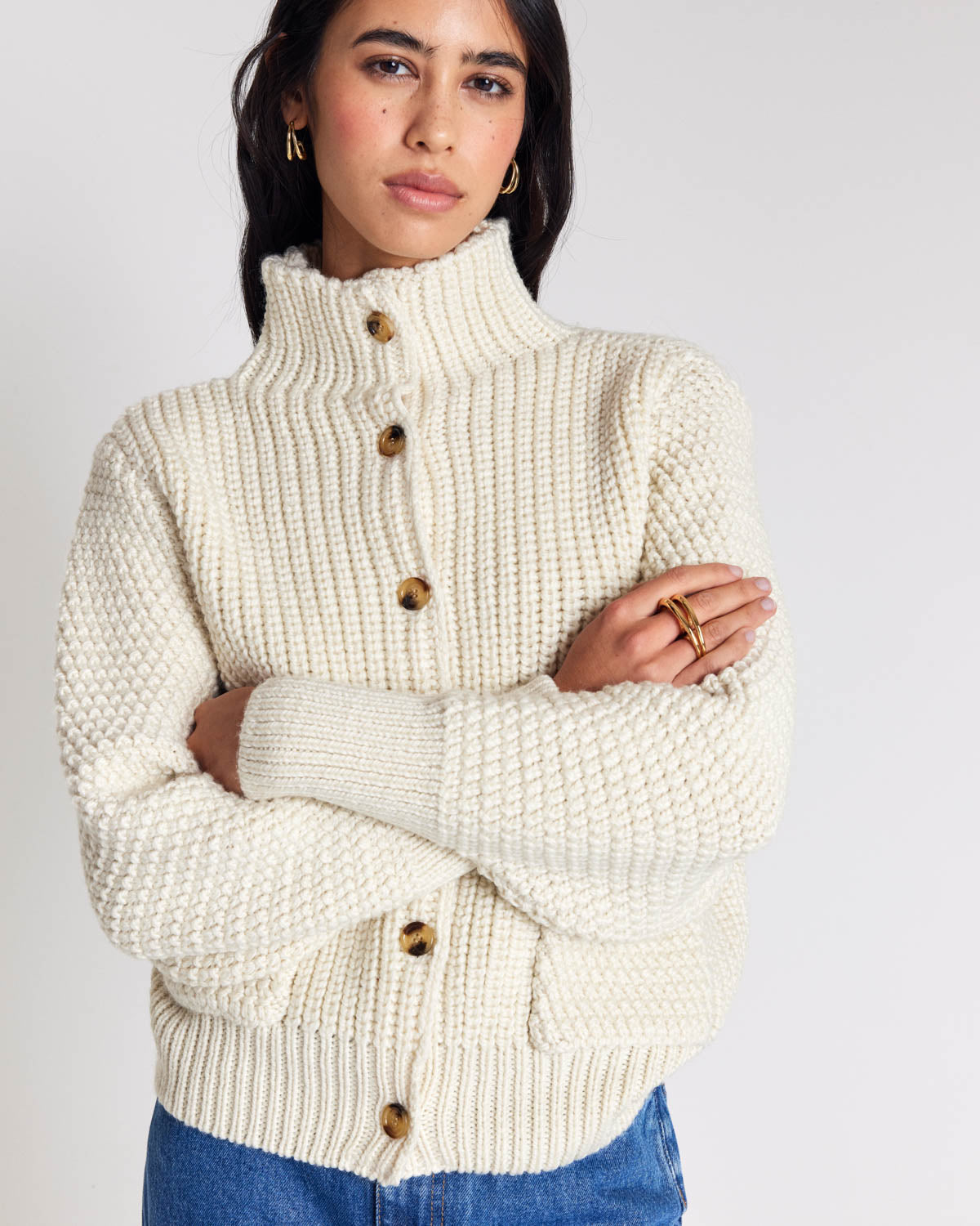 Ecru Marcel cardigan