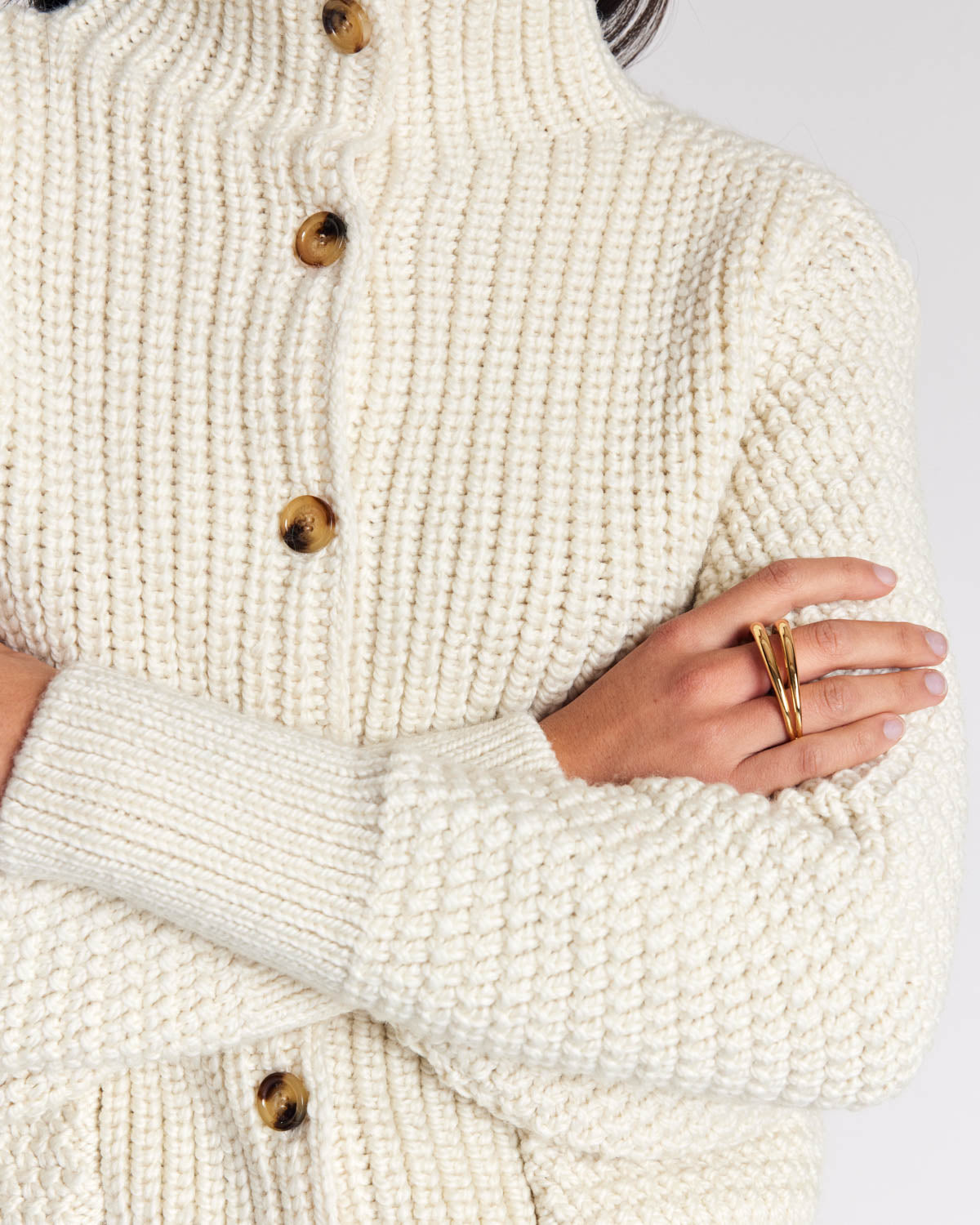 Ecru Marcel cardigan