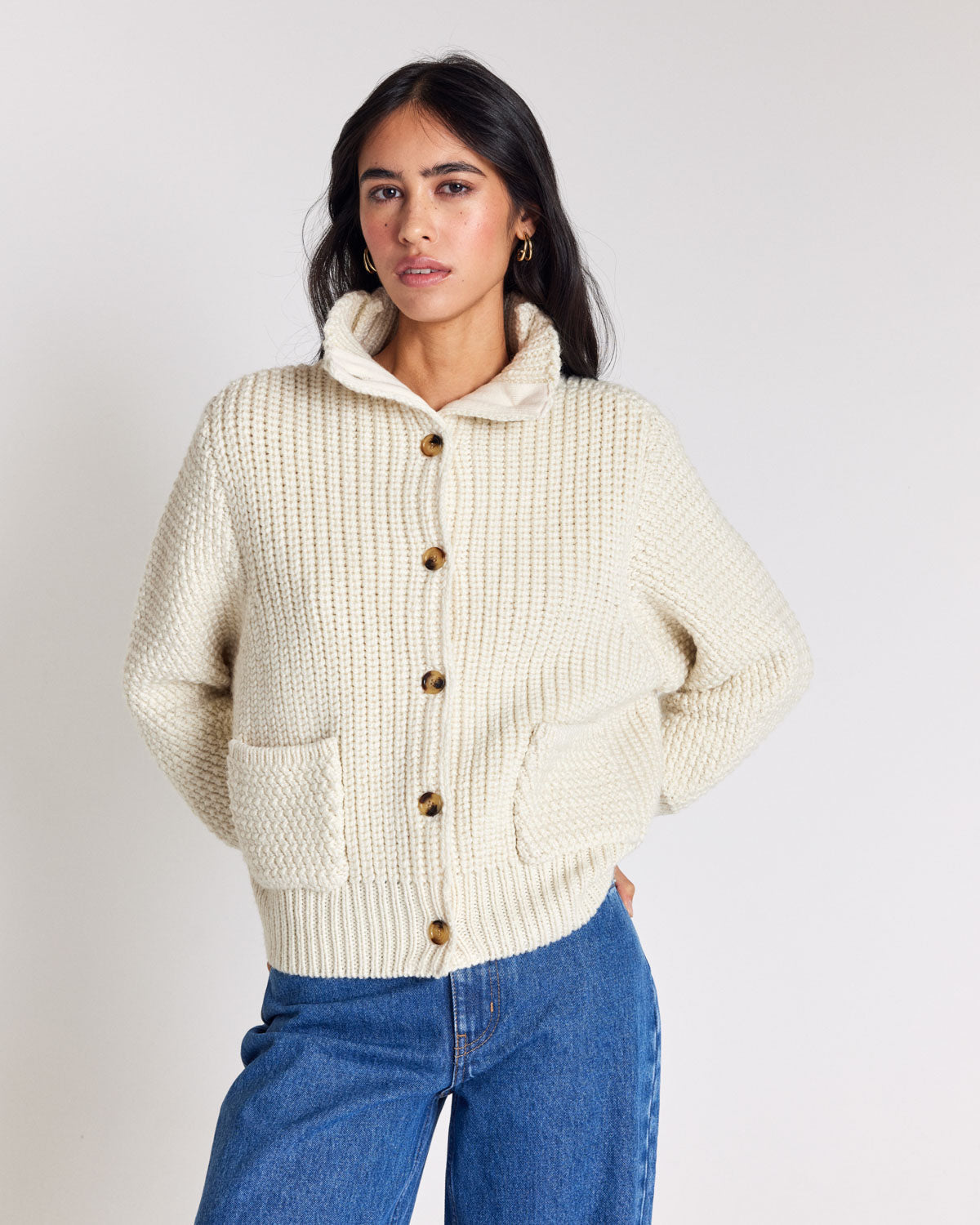 Ecru Marcel cardigan