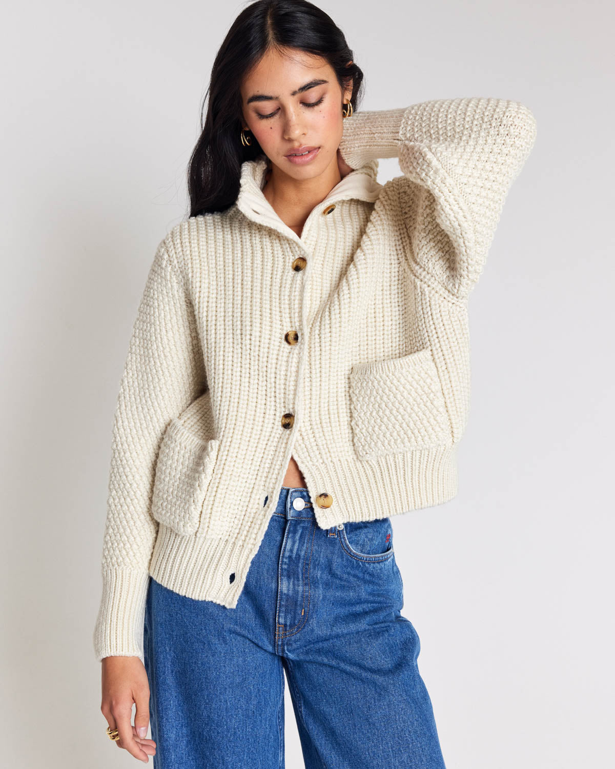 Ecru Marcel cardigan