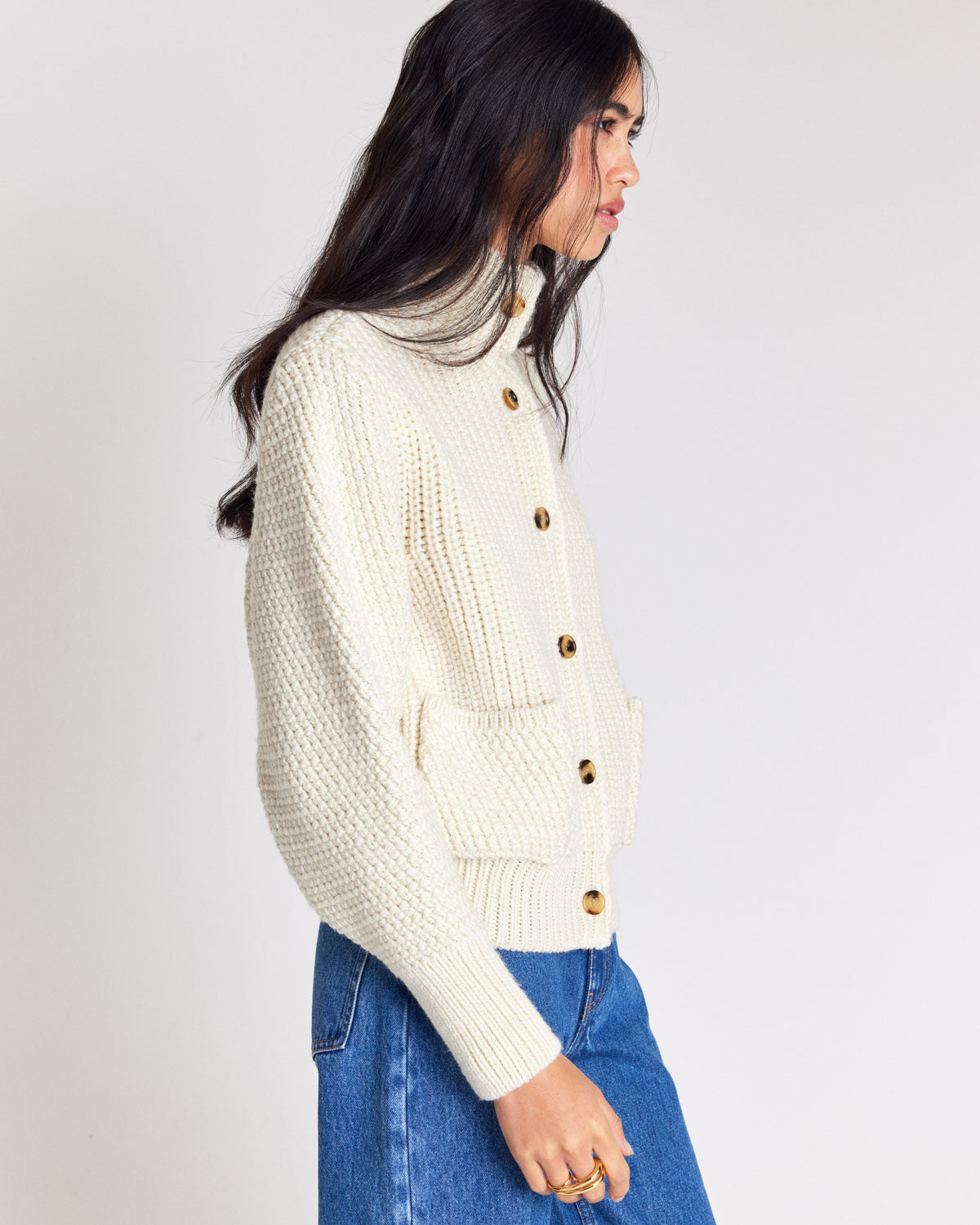 Ecru Marcel cardigan