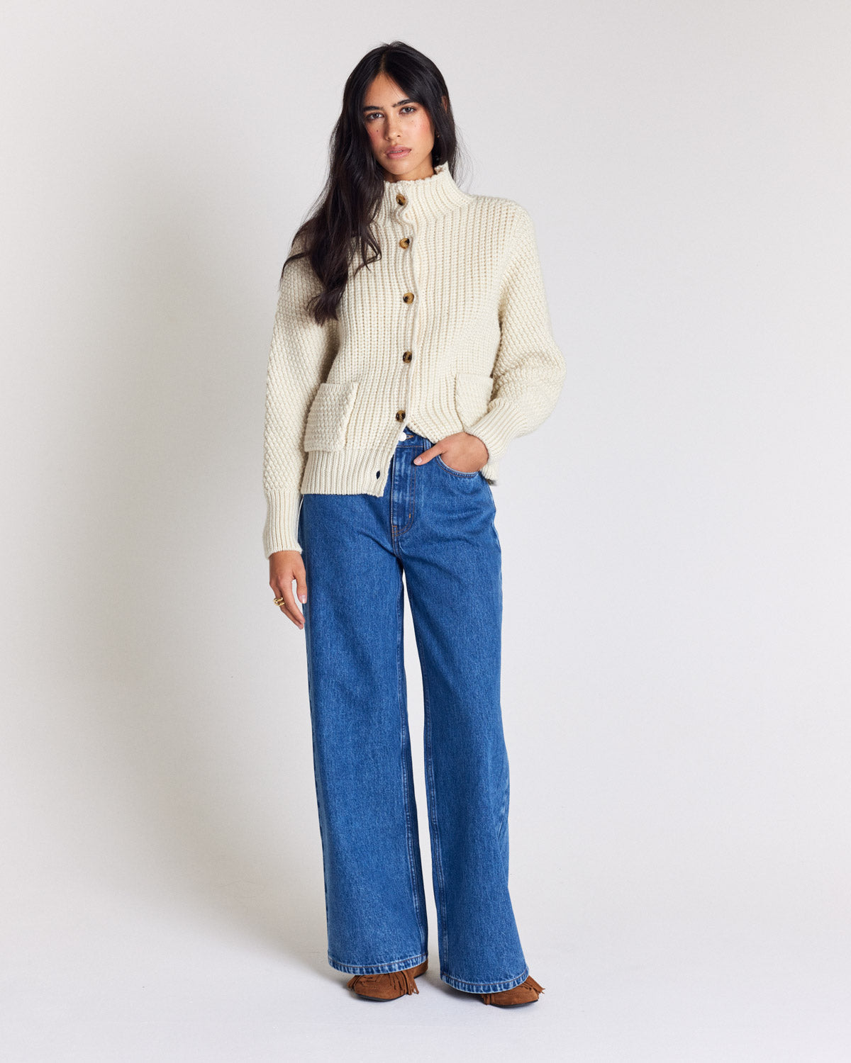 Ecru Marcel cardigan