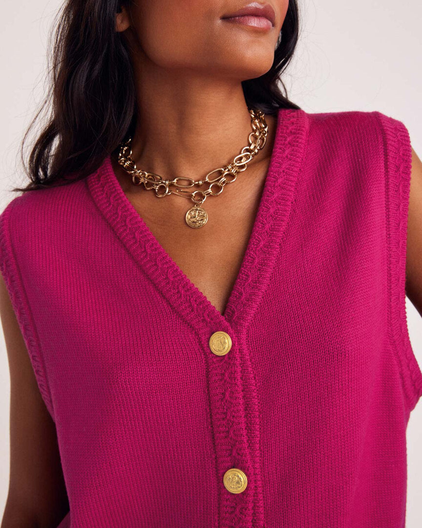 Raspberry pink Constant vest