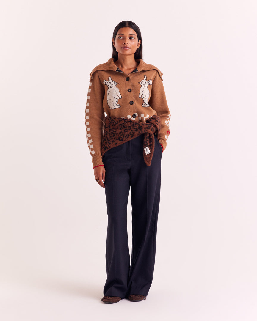Hazelnut Cécile Rabbit Cardigan