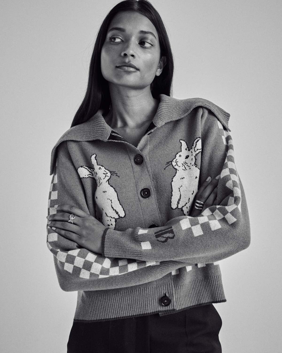 Hazelnut Cécile Rabbit Cardigan