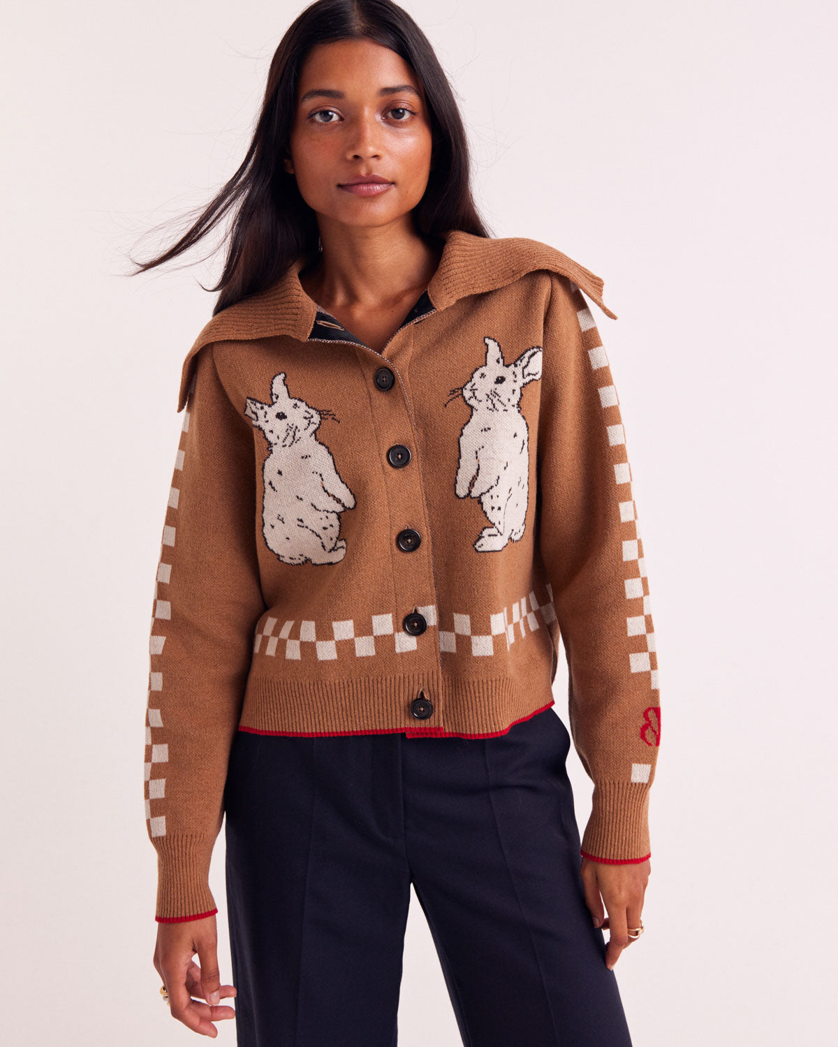 Hazelnut Cécile Rabbit Cardigan