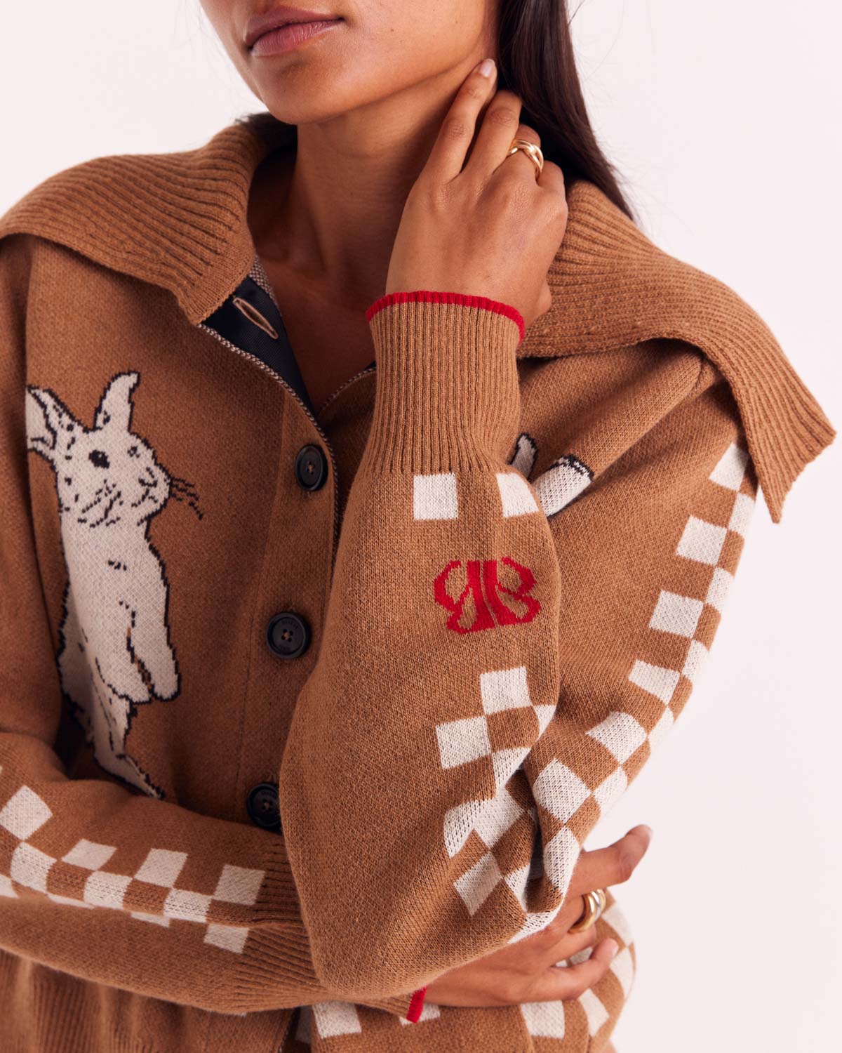Hazelnut Cécile Rabbit Cardigan