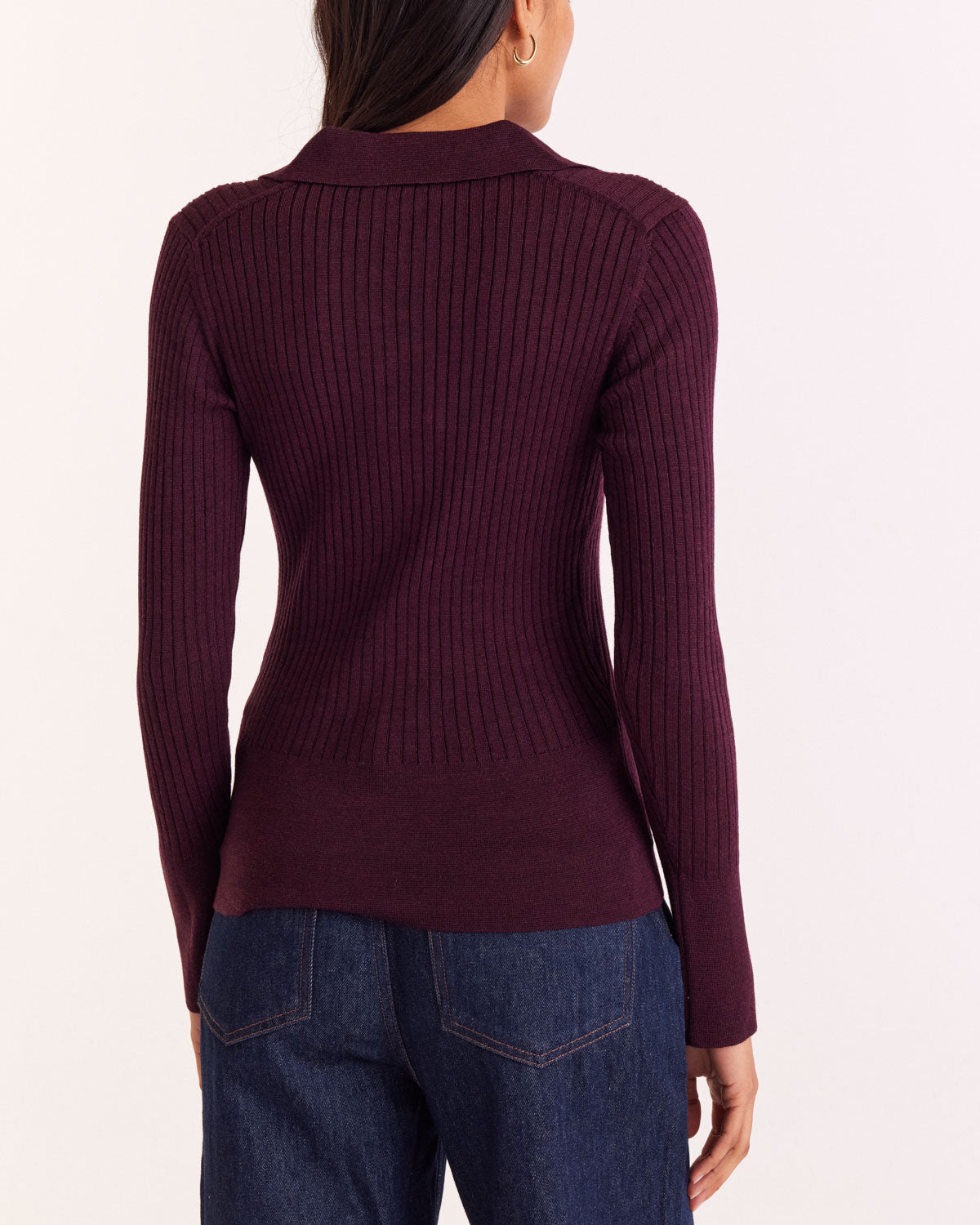 Burgundy Ombeline Cardigan