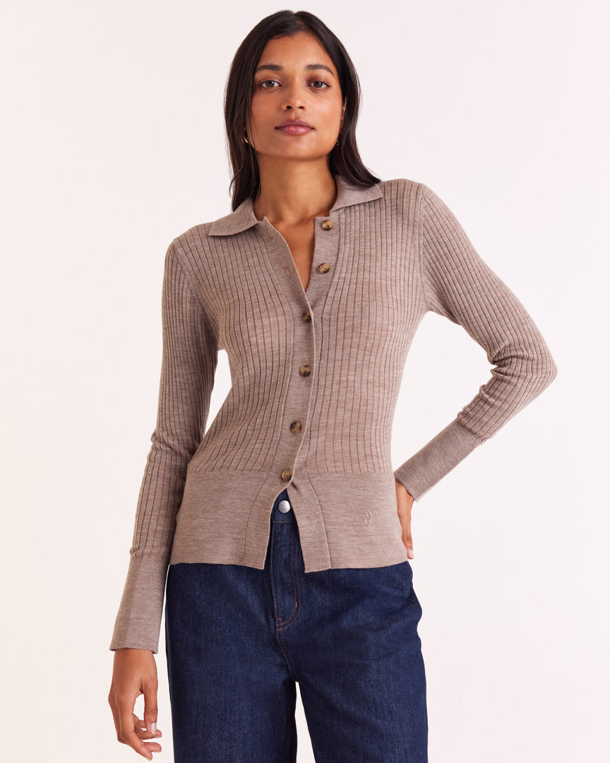 Beige Ombeline Cardigan