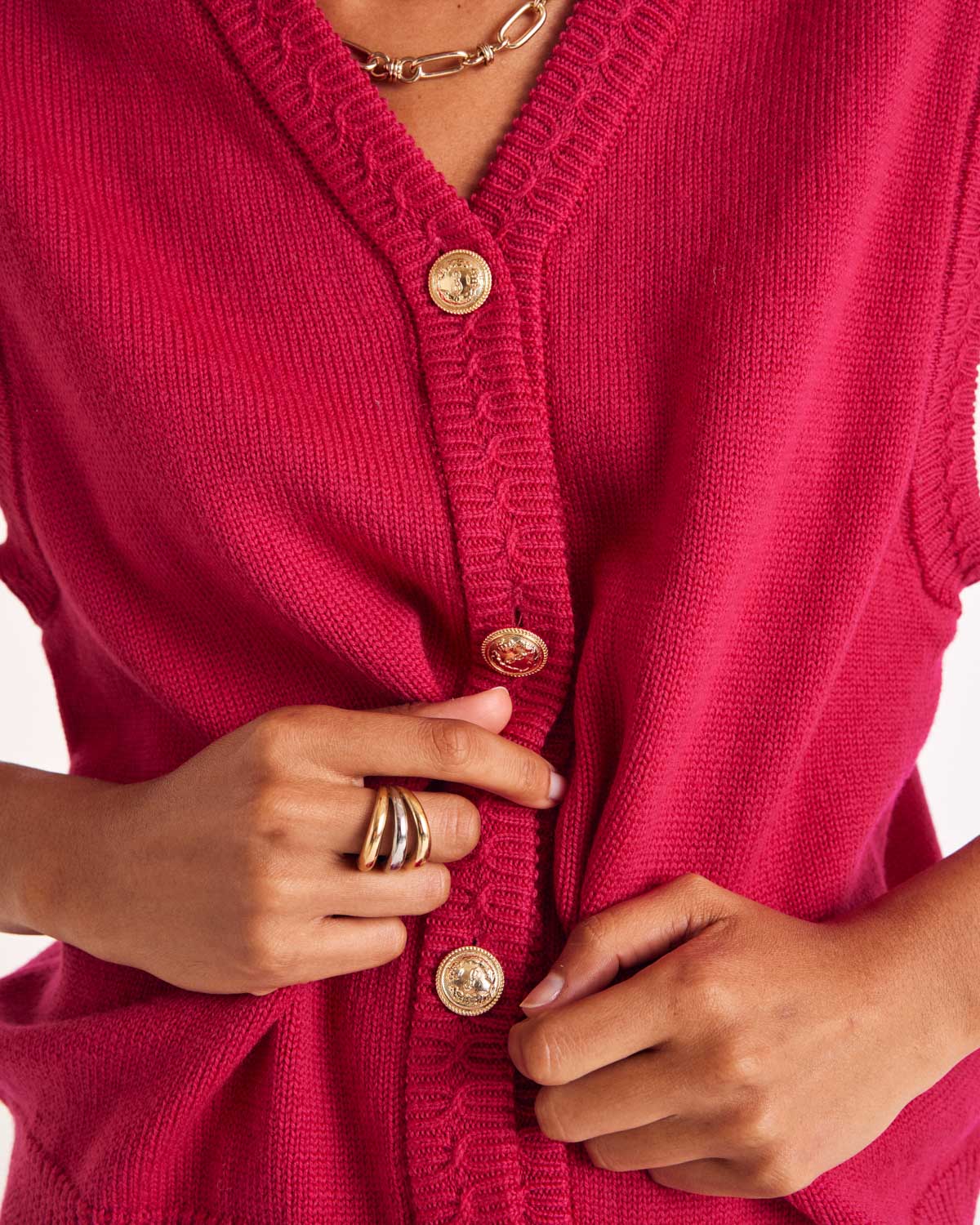 Raspberry pink Constant vest