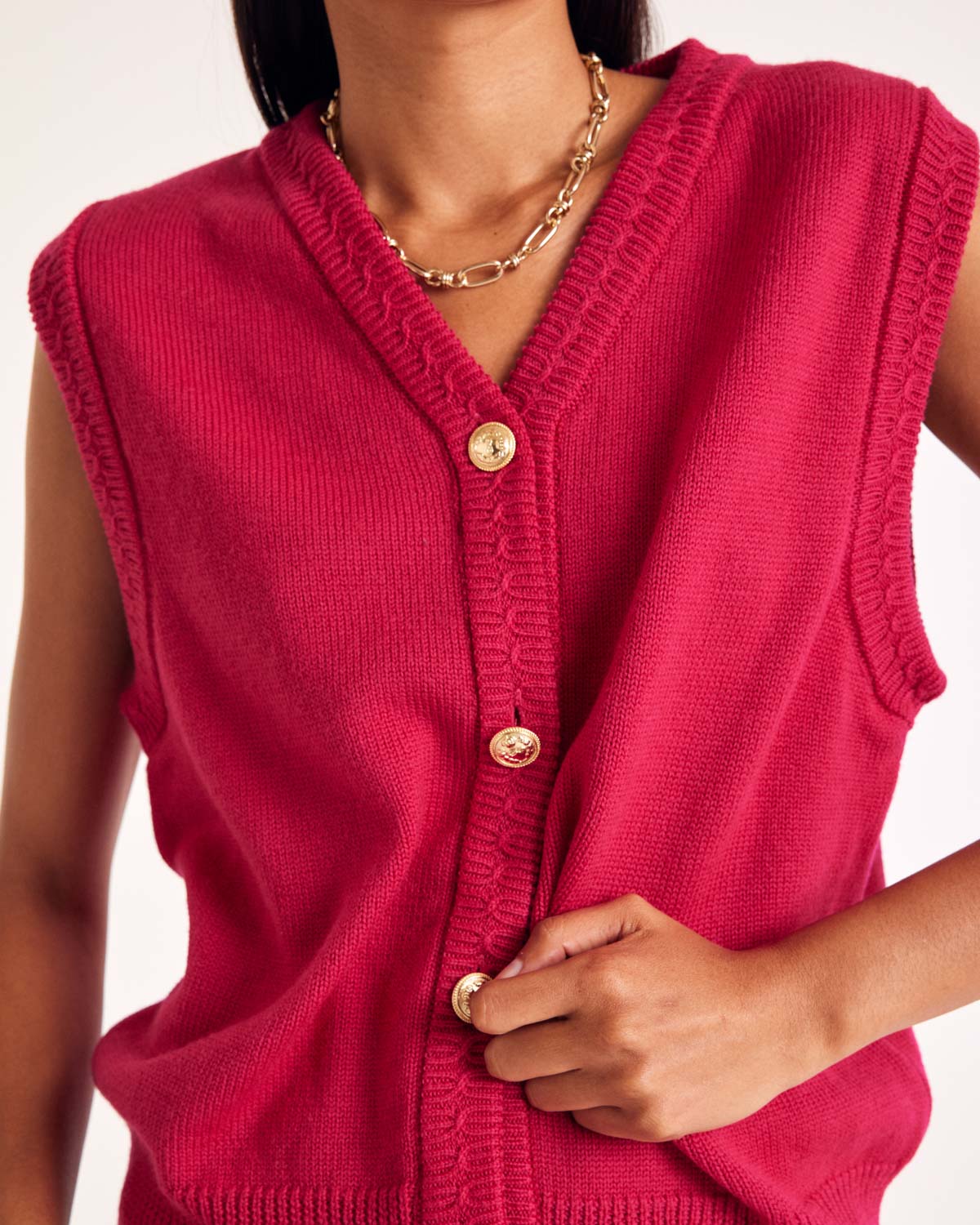 Raspberry pink Constant vest
