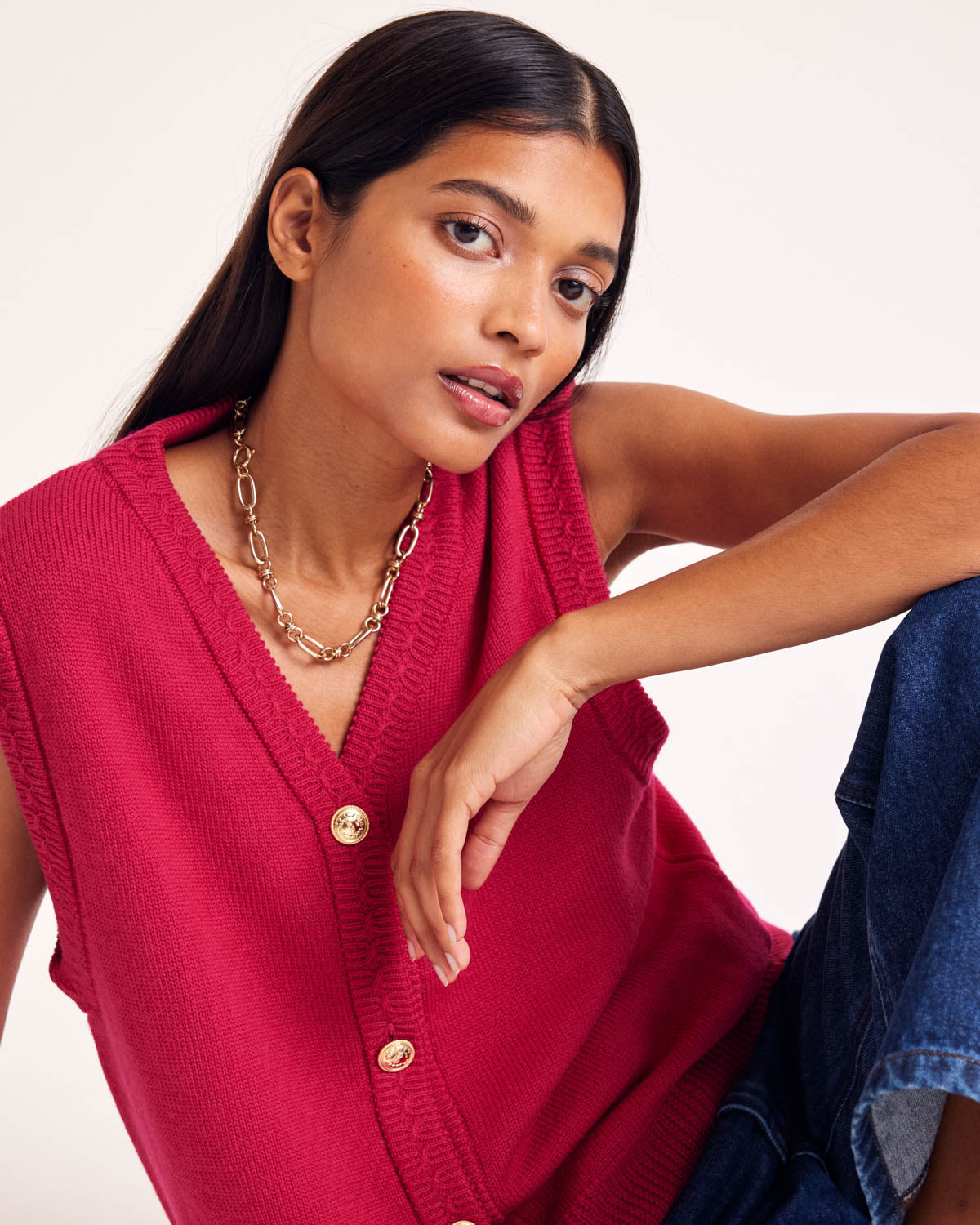 Raspberry pink Constant vest