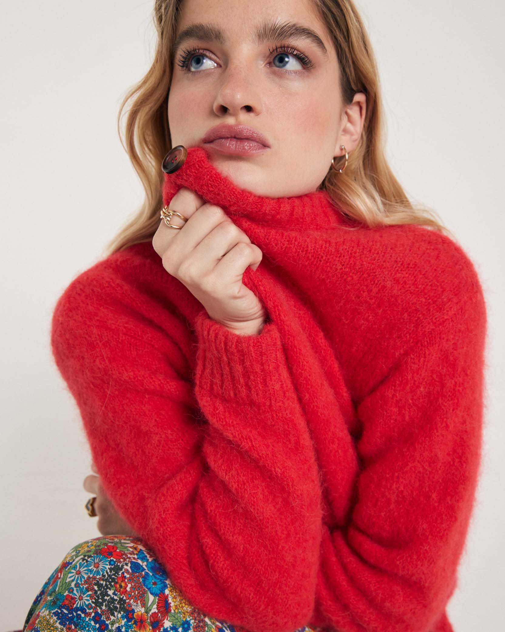 Rosanne red cardigan