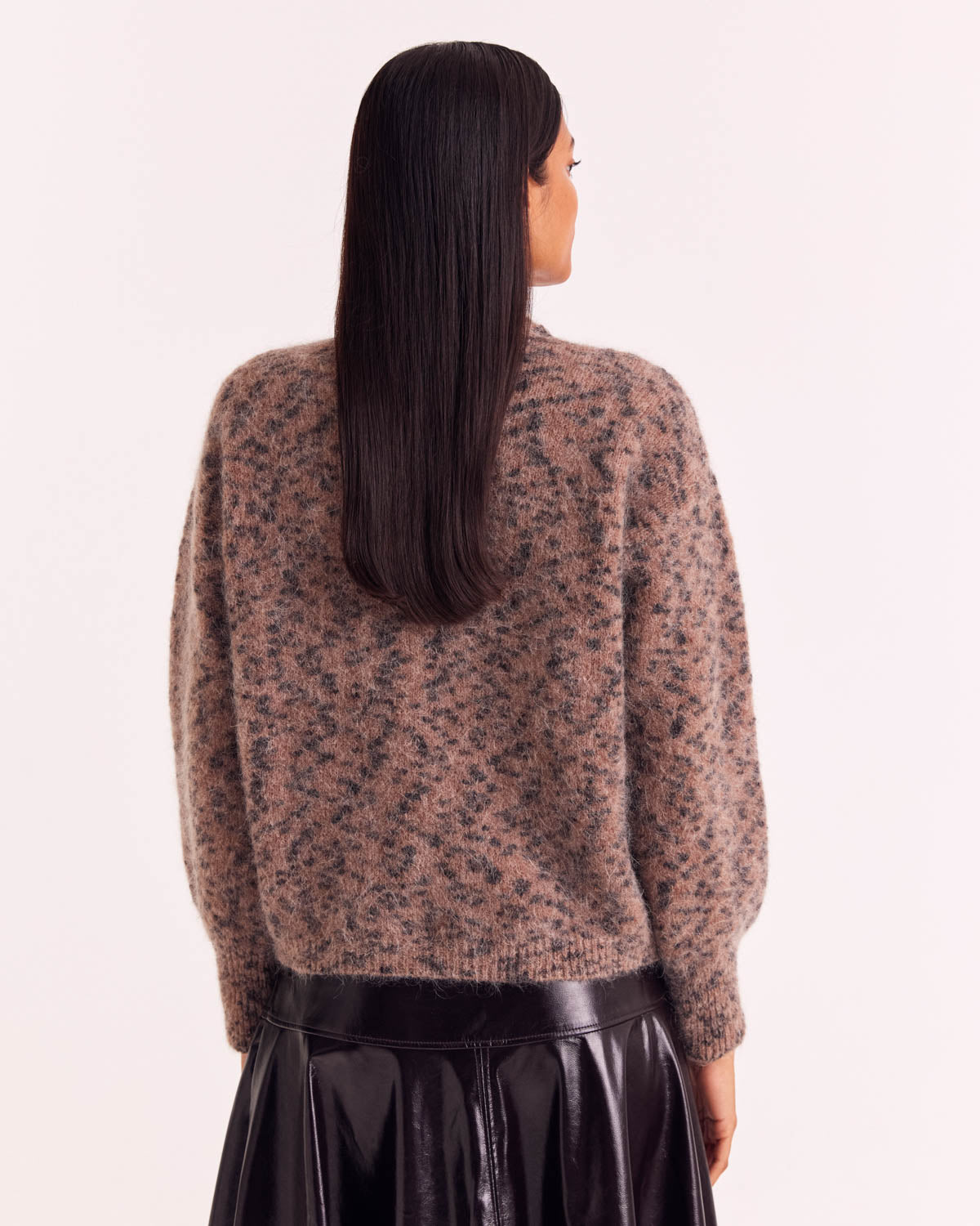 Douceur Cardigan in Sand Cheetah Spot