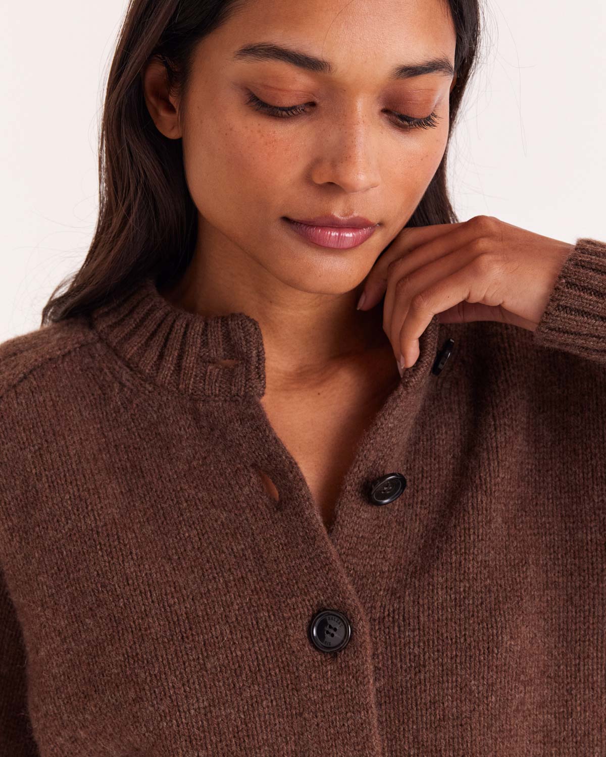 Hilda brown cardigan