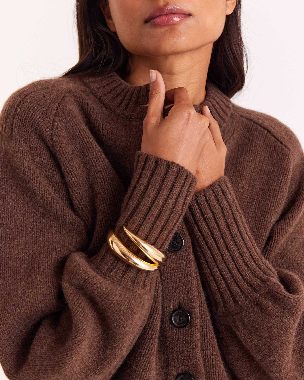 Hilda brown cardigan