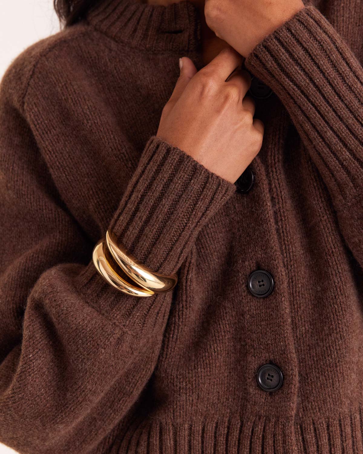 Hilda brown cardigan